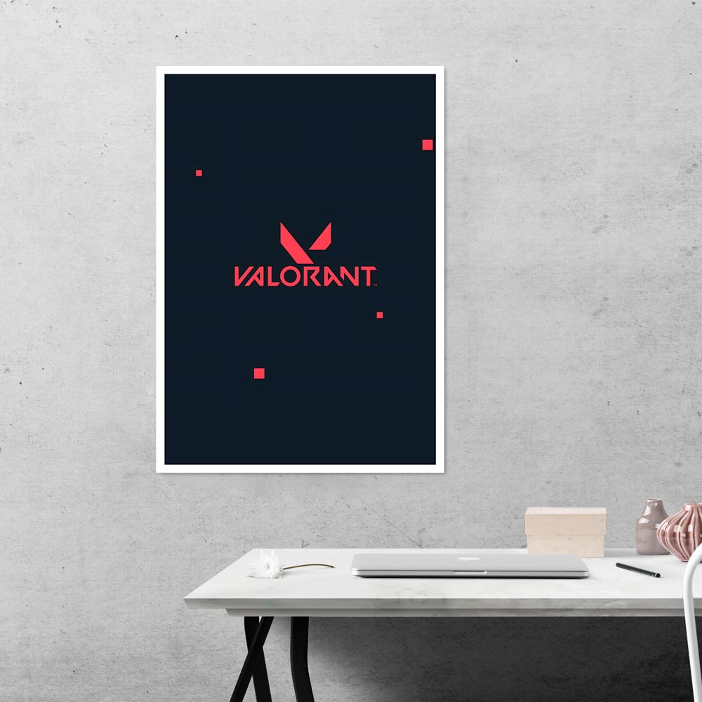 Valorant in Coral Gaming Poster