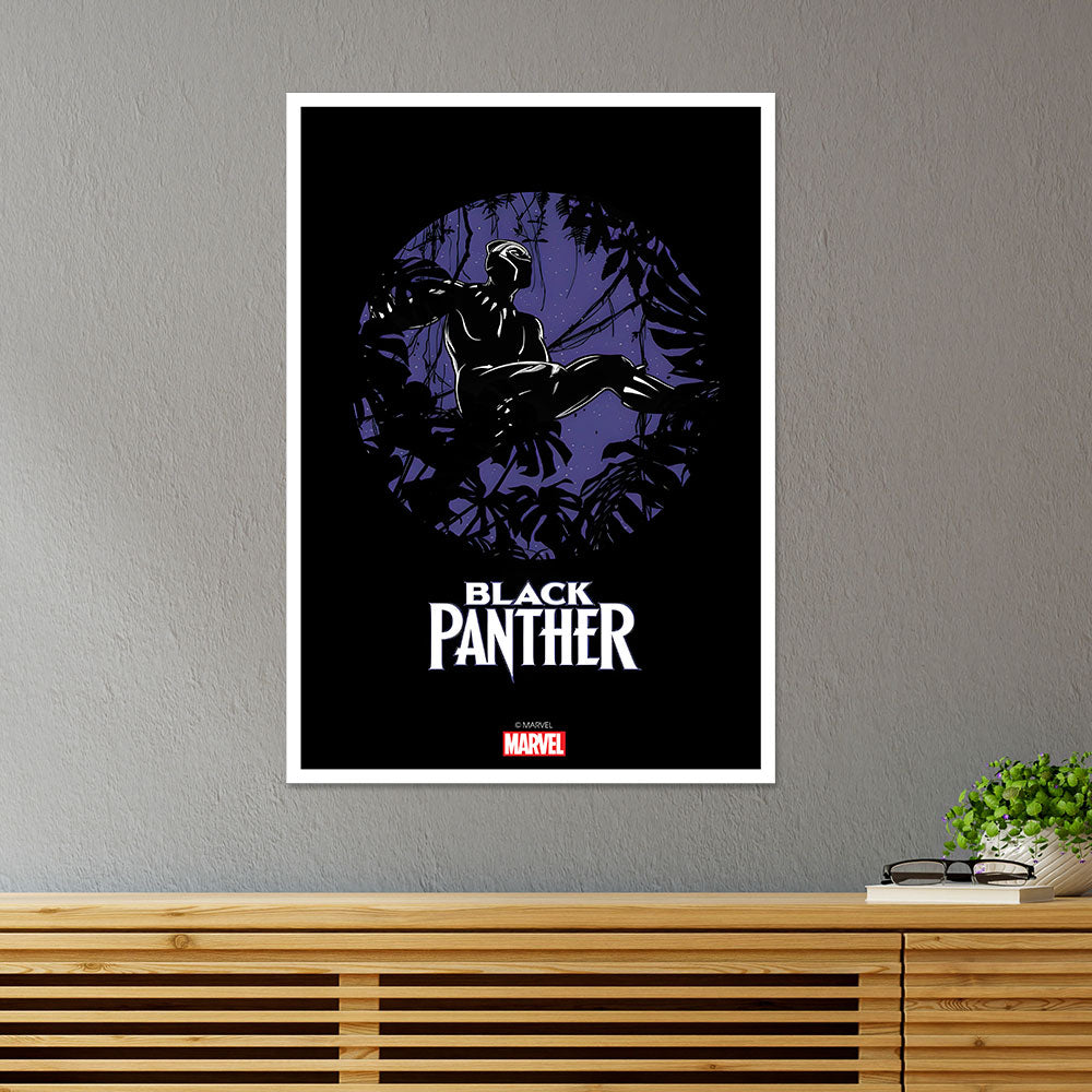 Black Panther in Black Movies Poster