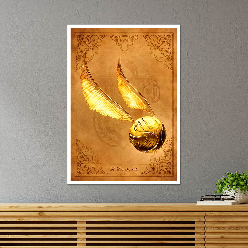 Golden Snitch HP Movies Poster