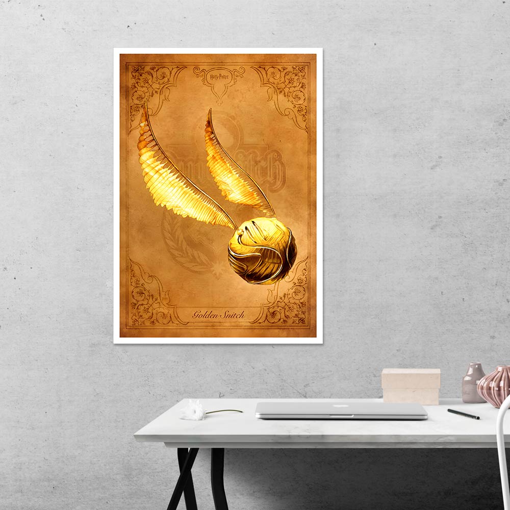 Golden Snitch HP Movies Poster