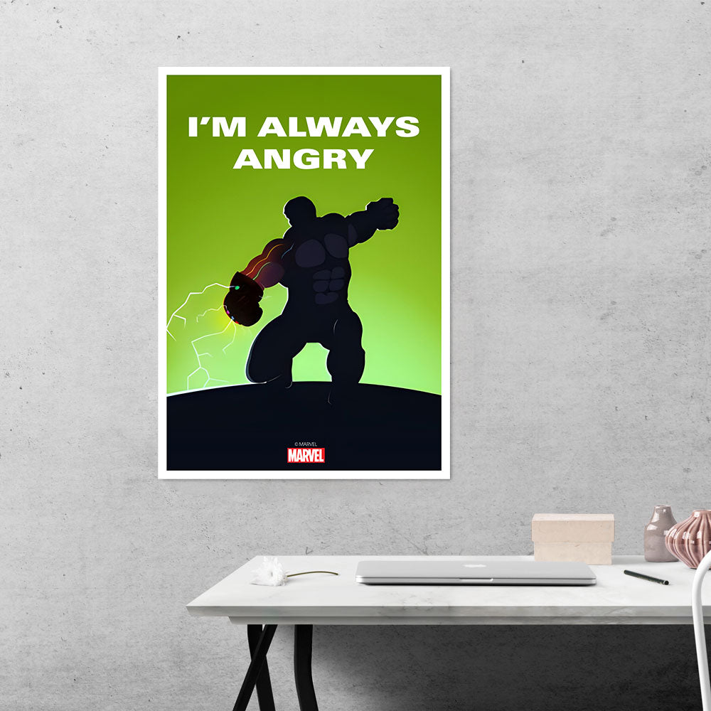 I'm Always Angry Hulk Movies Poster