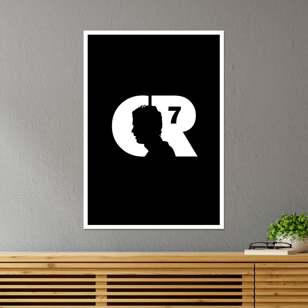 CR7 Ronaldo Silhouette Sports Poster