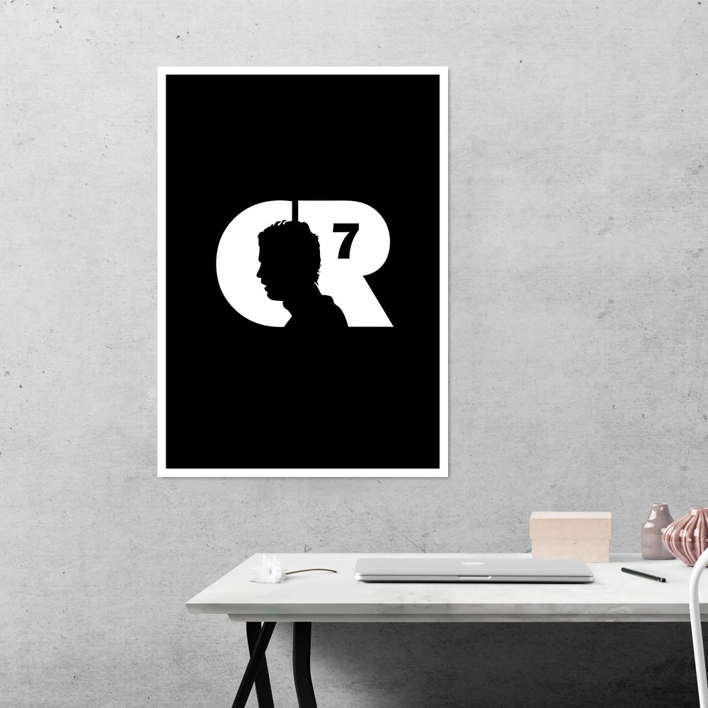 CR7 Ronaldo Silhouette Sports Poster