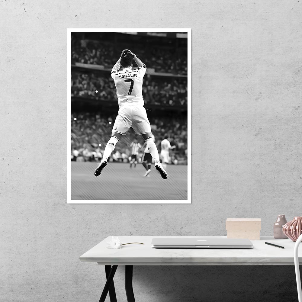 Cristiano Ronaldo in BW Sports Poster
