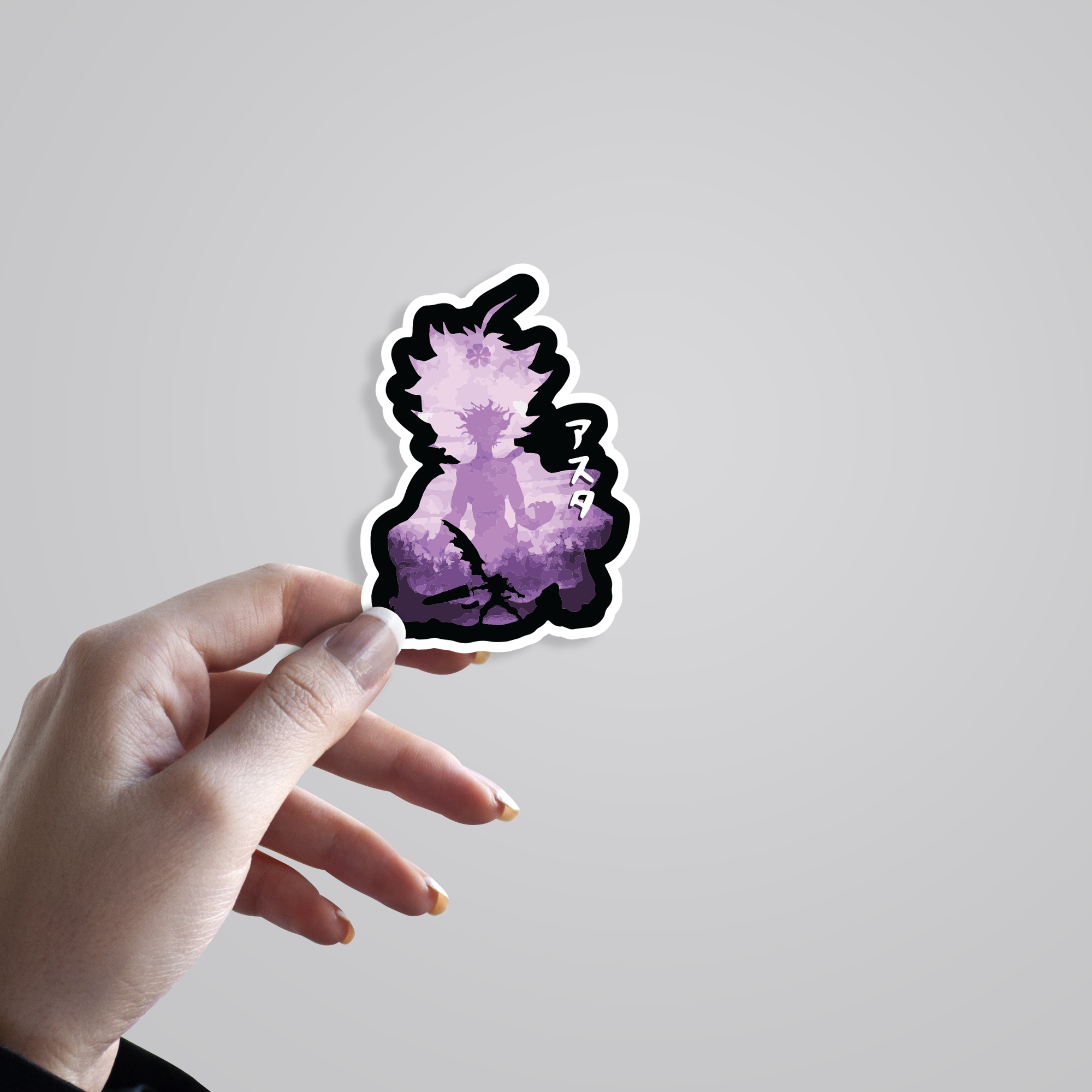 Fomo Store Stickers Anime Asta Silhouette