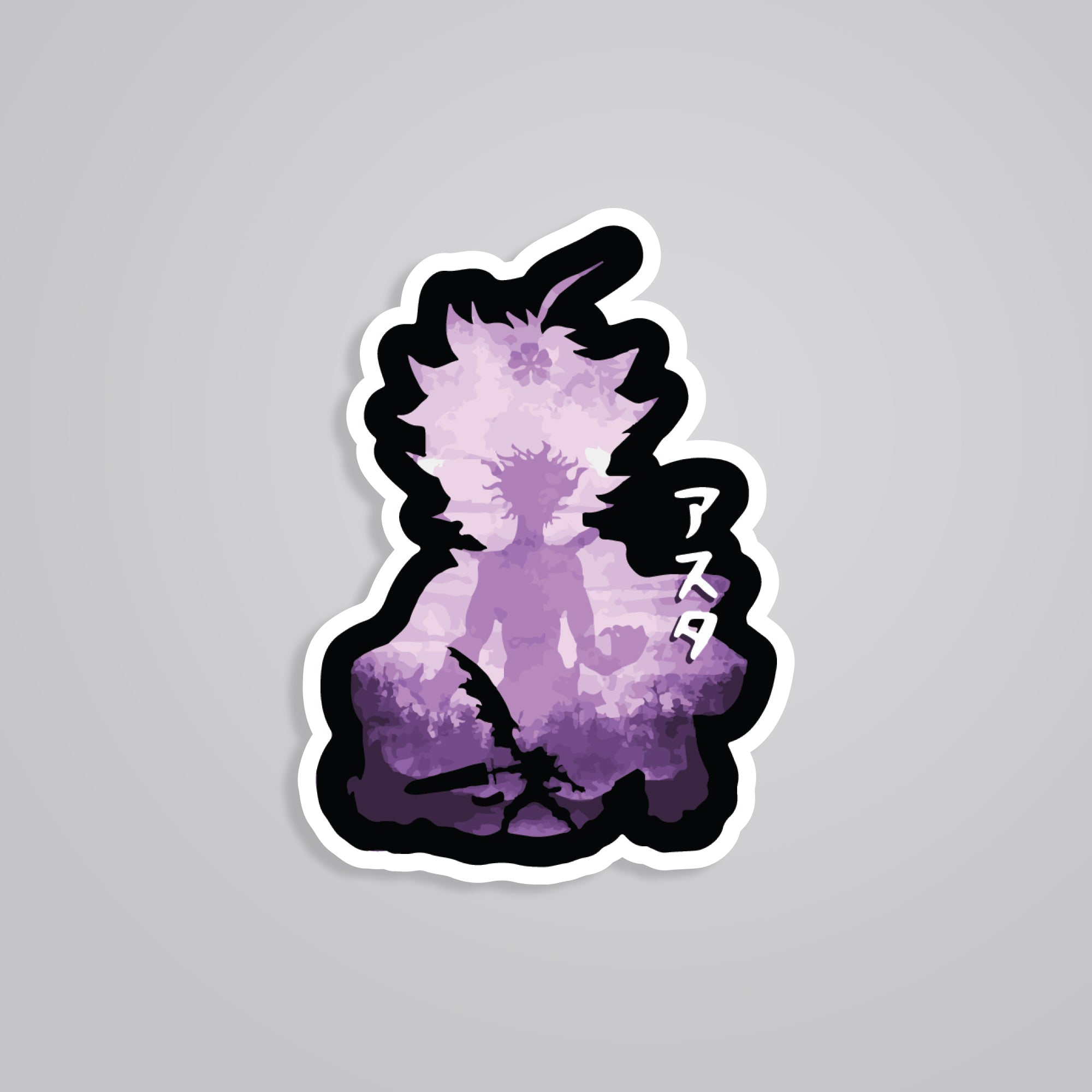 Fomo Store Stickers Anime Asta Silhouette