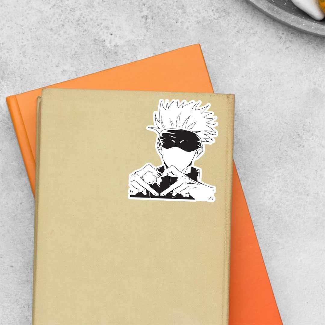 Gojo Heart Sign Anime Stickers