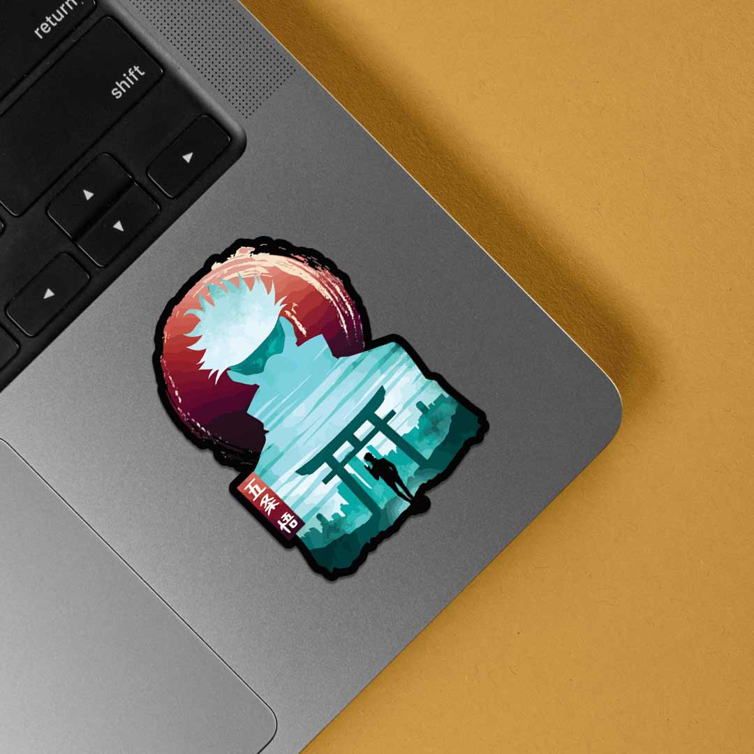 Gojo Satoru Silhouette Anime Stickers