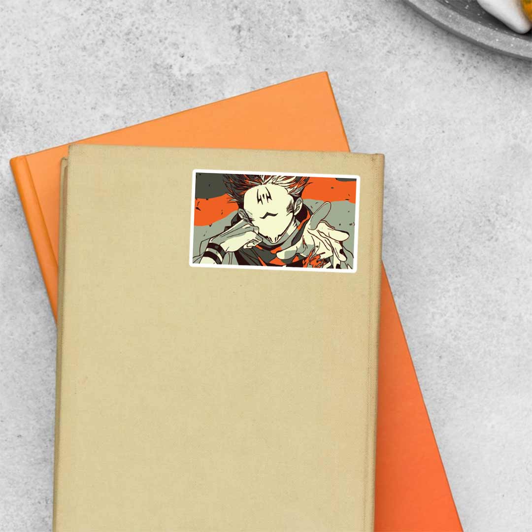 JJK Sukuna in Frame Anime Stickers
