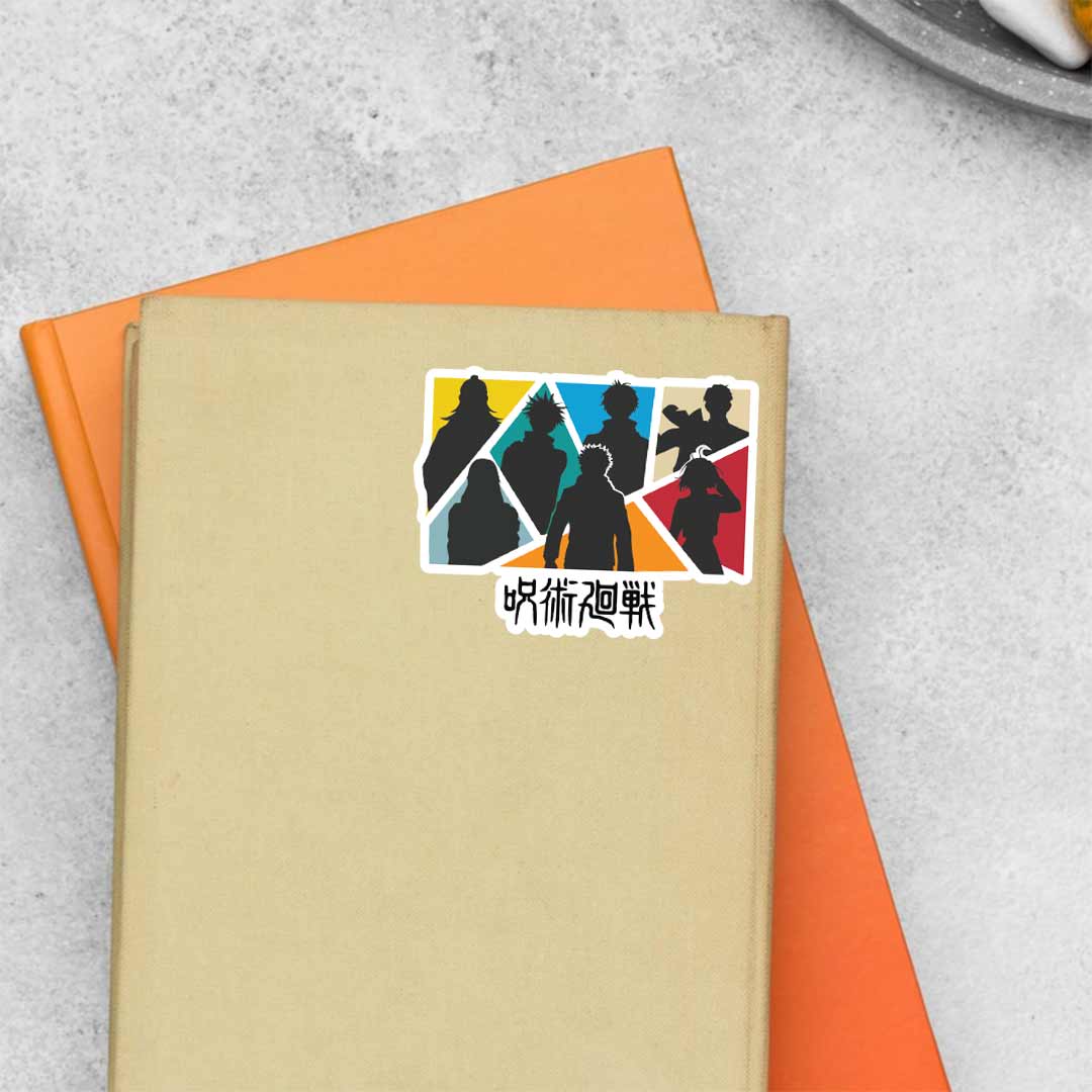 Jujutsu Kaisen Silhouette Anime Stickers