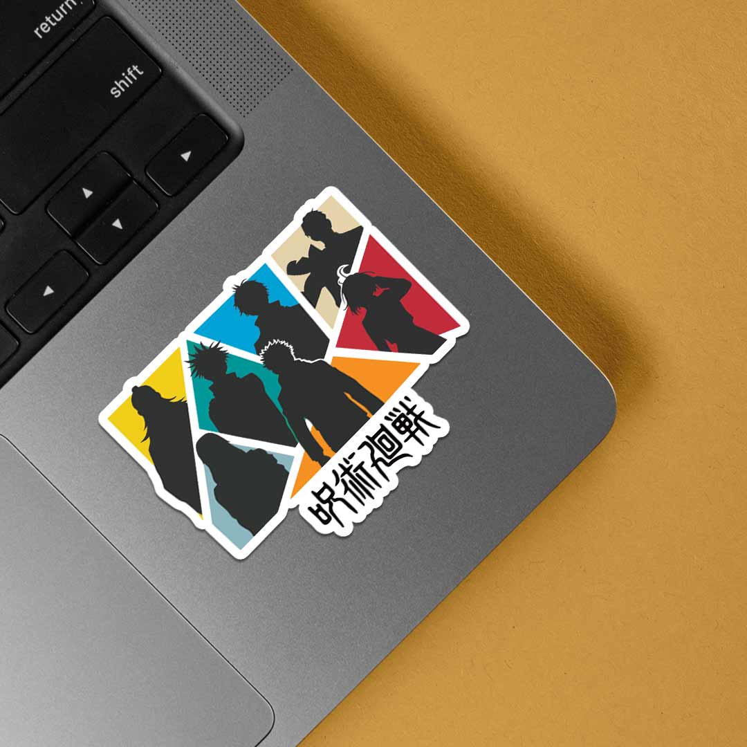 Jujutsu Kaisen Silhouette Anime Stickers