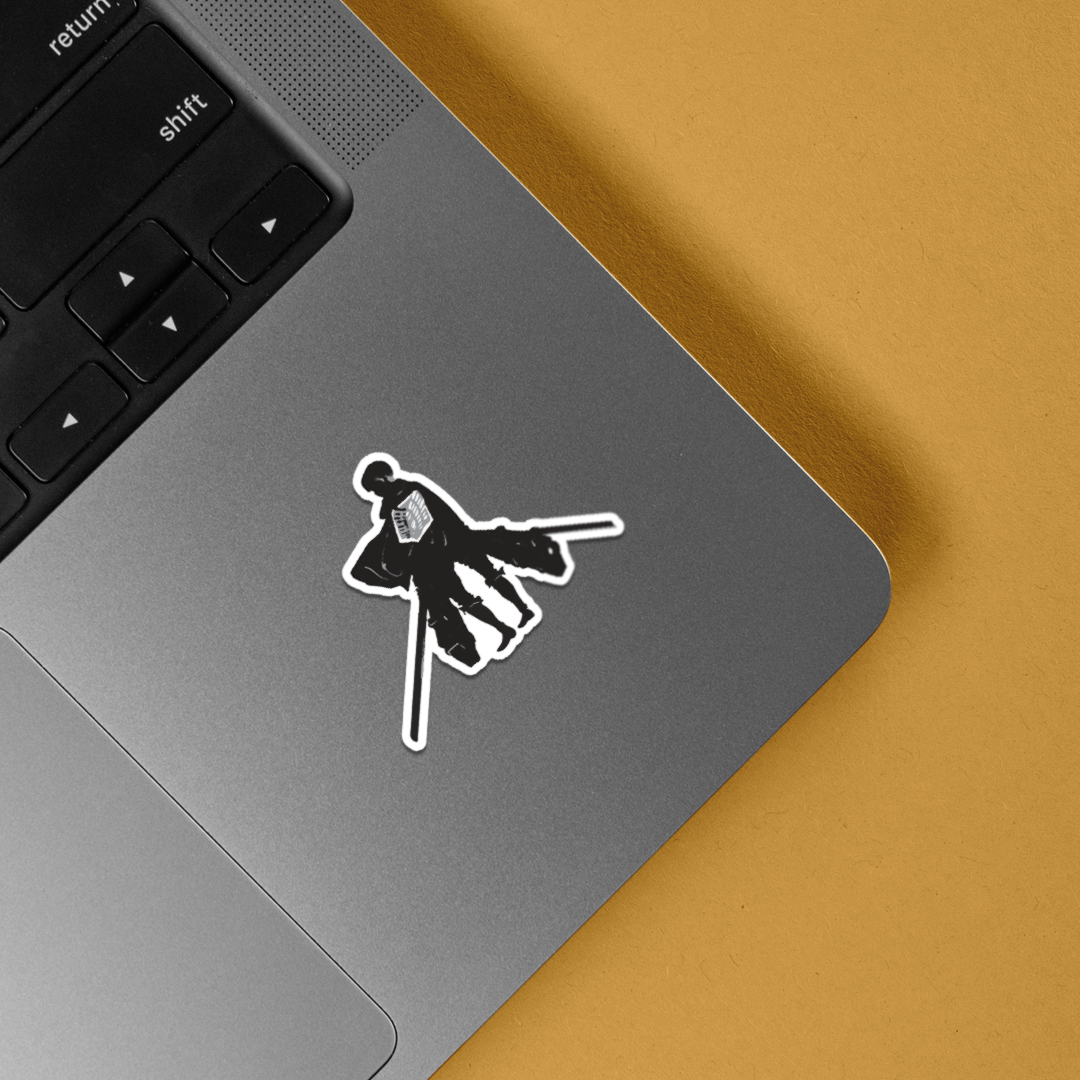 Levi Silhouette Anime Stickers