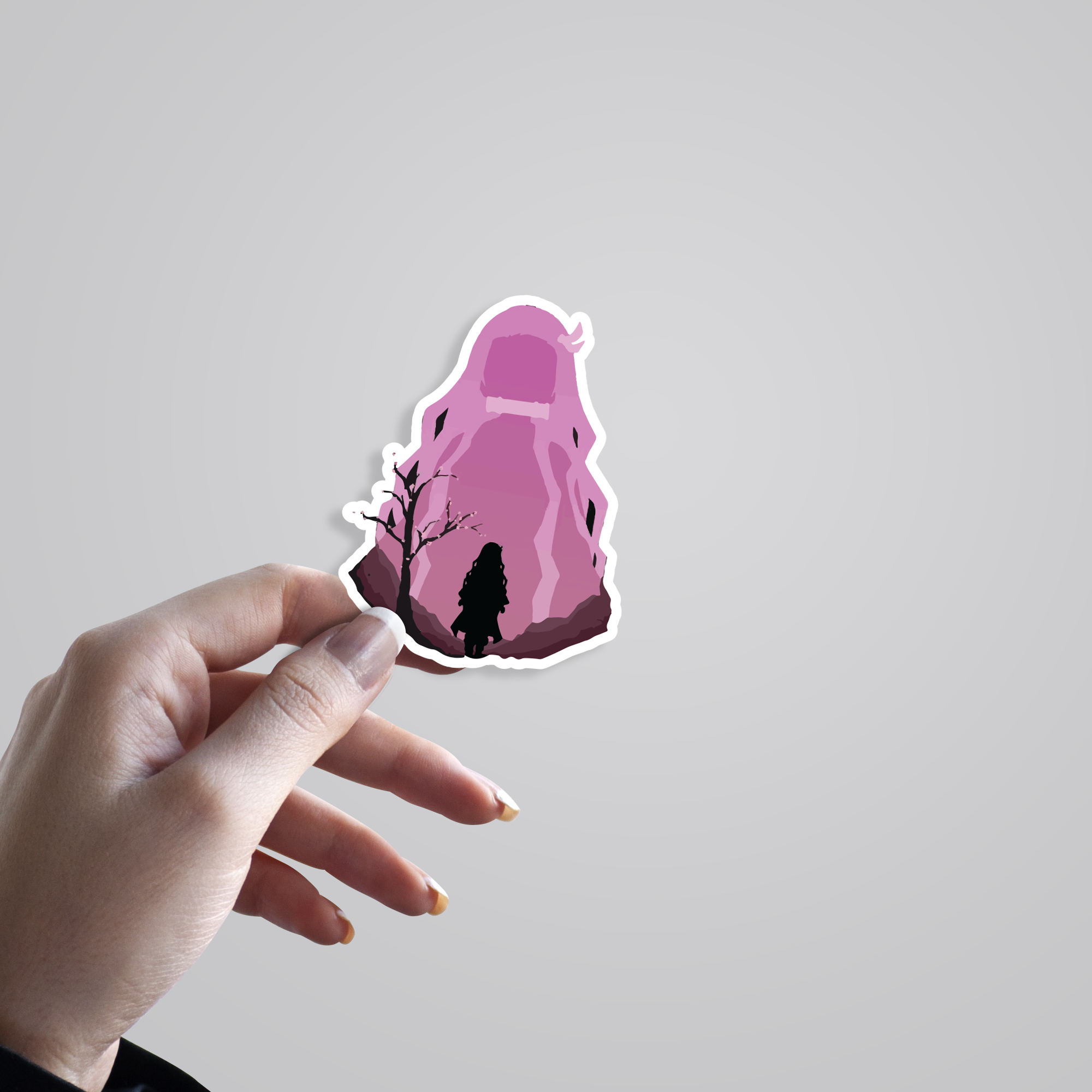 Fomo Store Stickers Anime Nezuko Silhouette