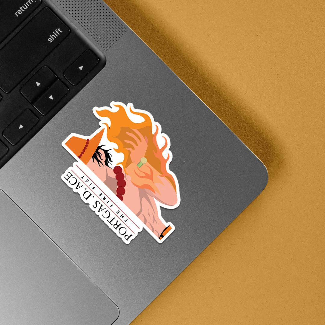 Portgas. D. Ace The Fire Fist Anime Stickers