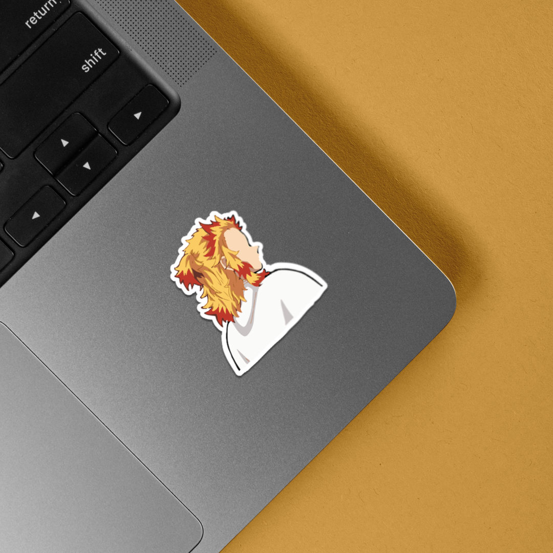 Rengoku Minimalist Anime Stickers