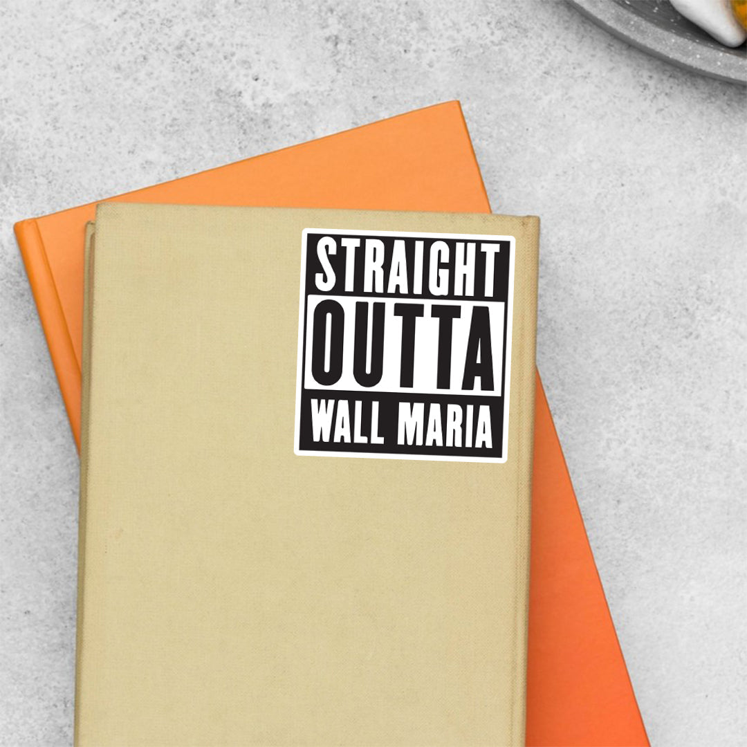 Straight Outta Wall Maria Anime Stickers