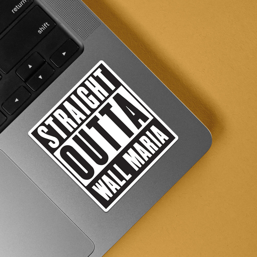 Straight Outta Wall Maria Anime Stickers