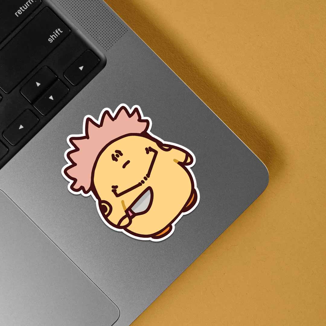 Sukuna Duck Anime Stickers