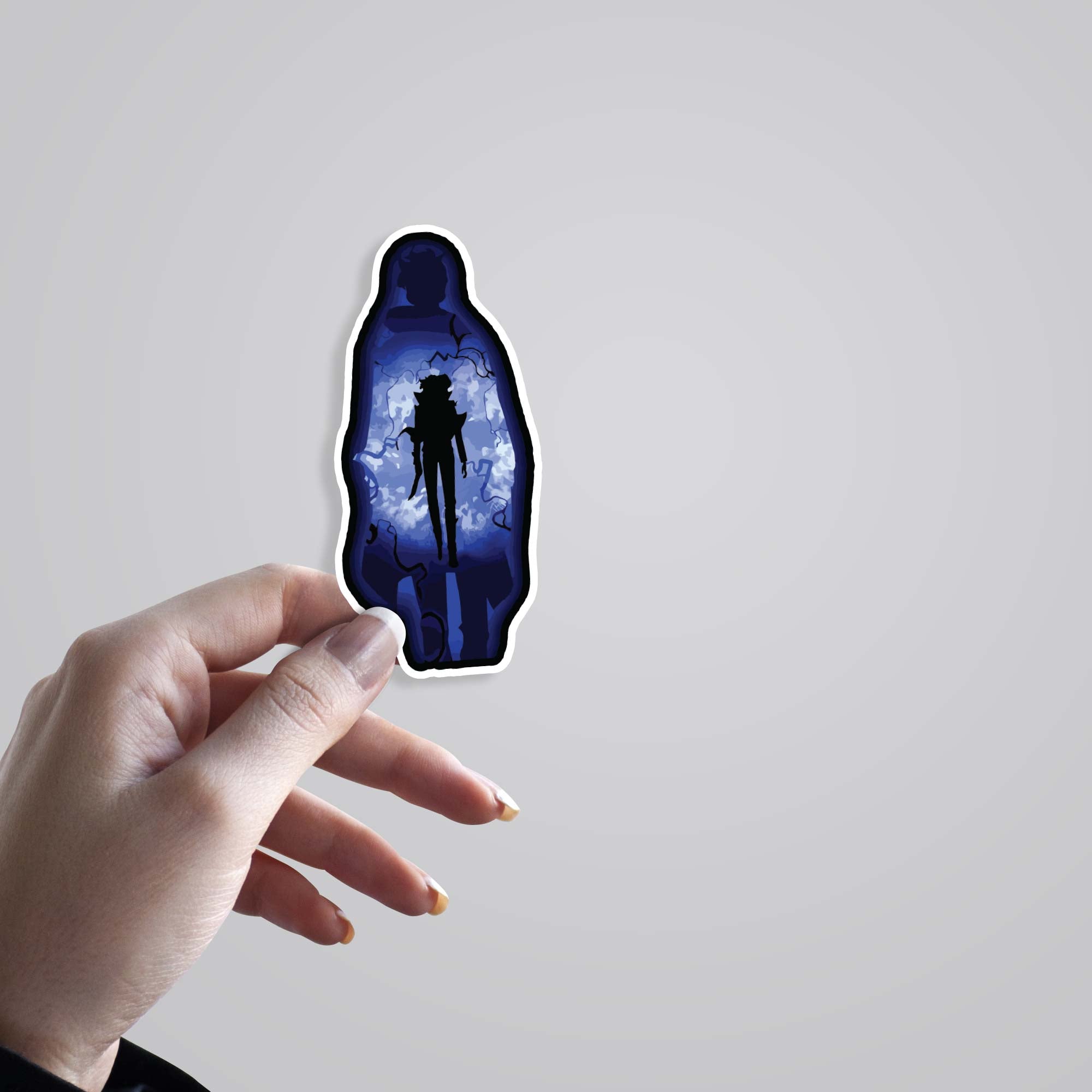 Sung Jin Woo Black Silhouette Anime Stickers