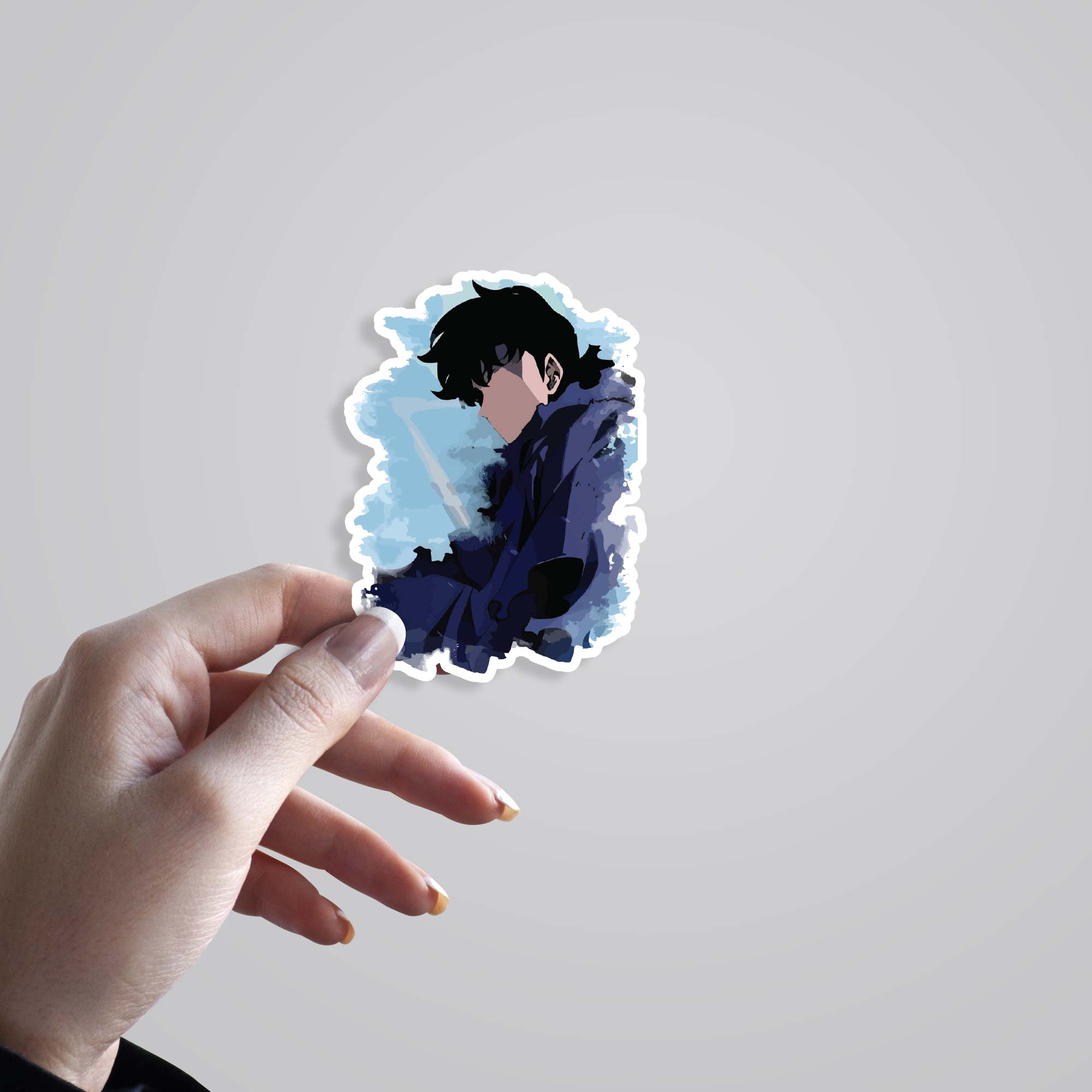Sung Jin Woo Minimalist Anime Stickers