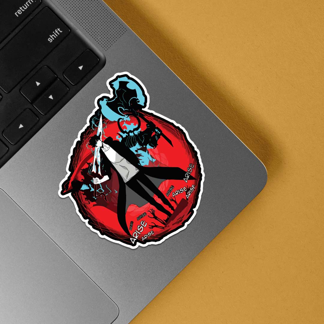 Sung Jin Woo Shadow Monarch Anime Stickers