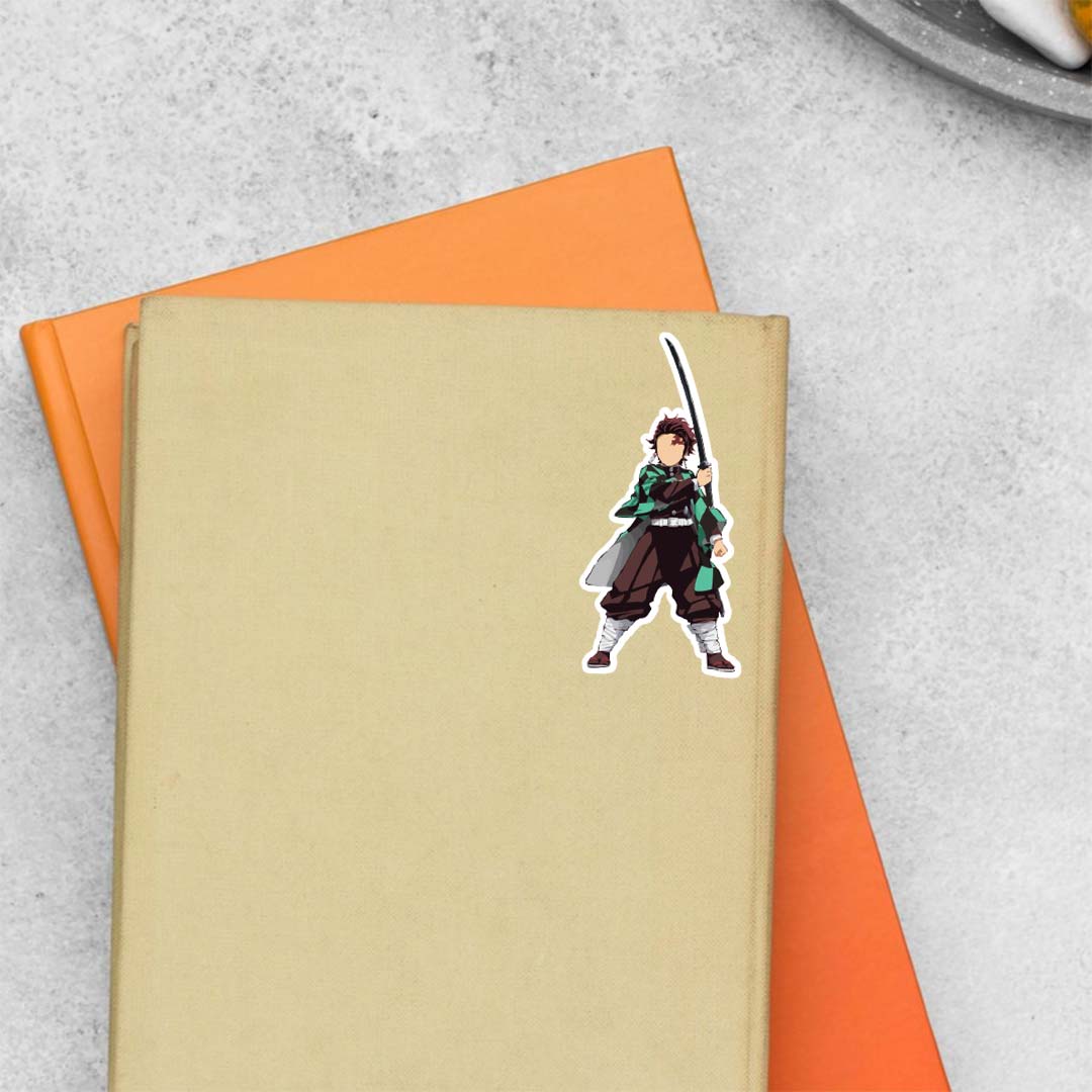 Tanjiro Kamado Minimalist Anime Stickers
