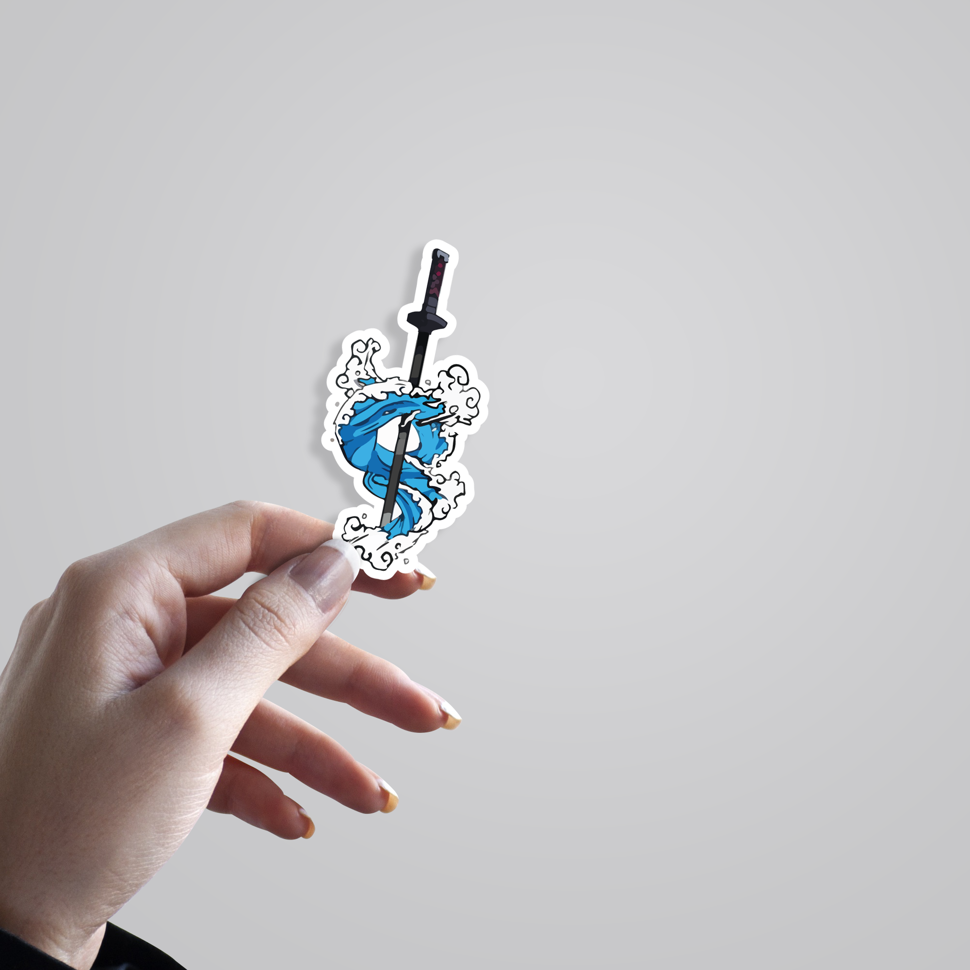 Fomo Store Stickers Anime Tanjiro Water Breathing