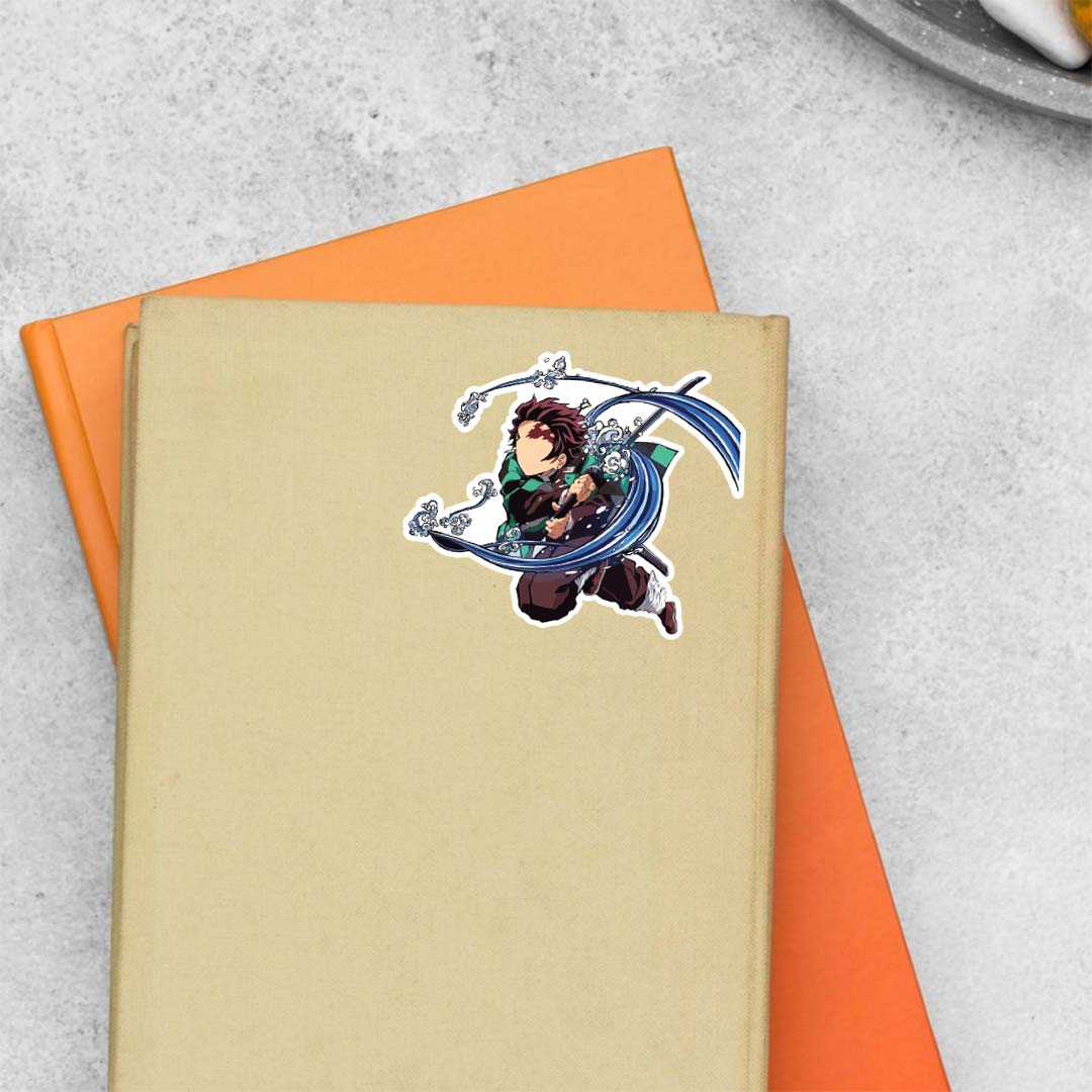 Tanjiro Water Breathing Style Anime Stickers