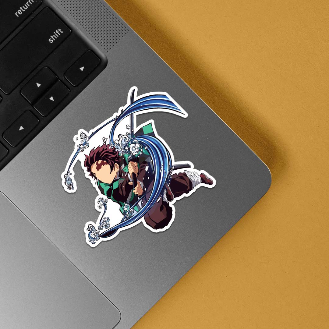 Tanjiro Water Breathing Style Anime Stickers