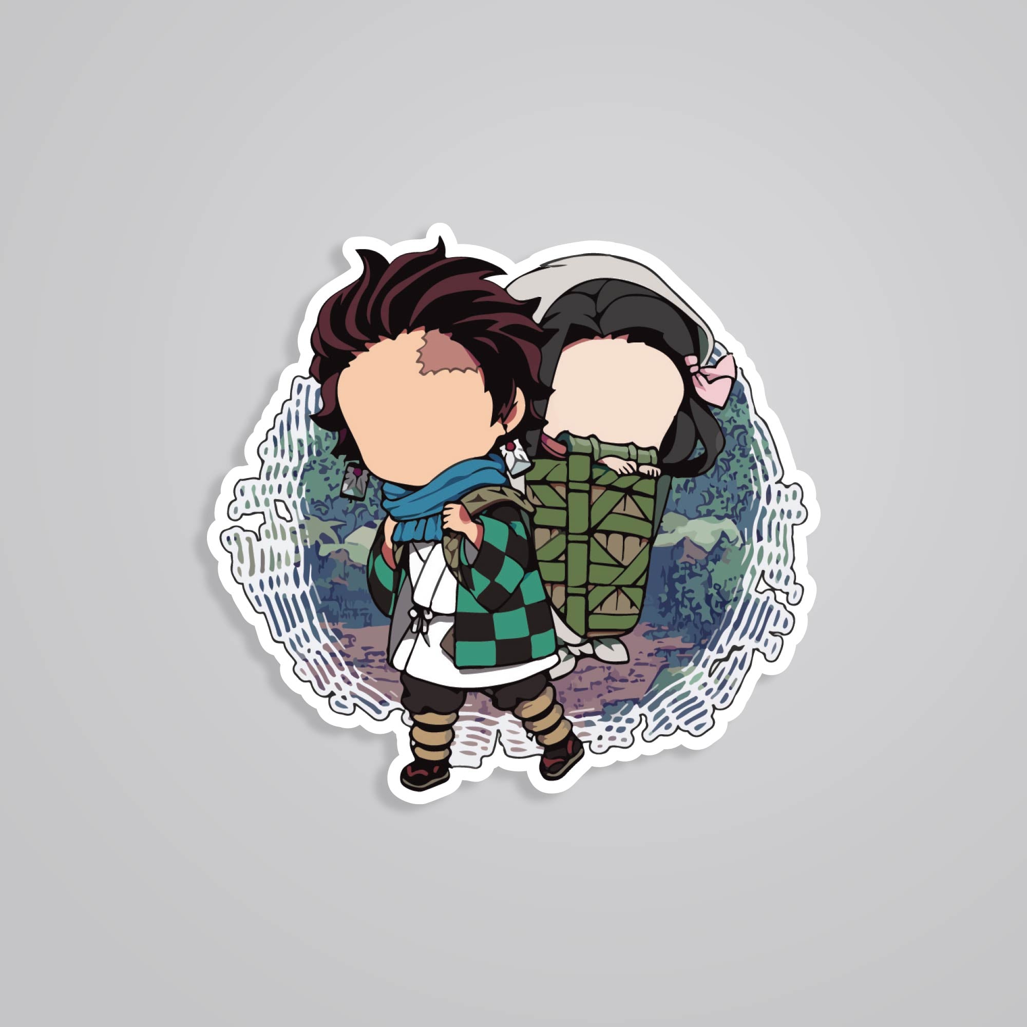 Fomo Store Stickers Anime Tanjiro and Nezuko