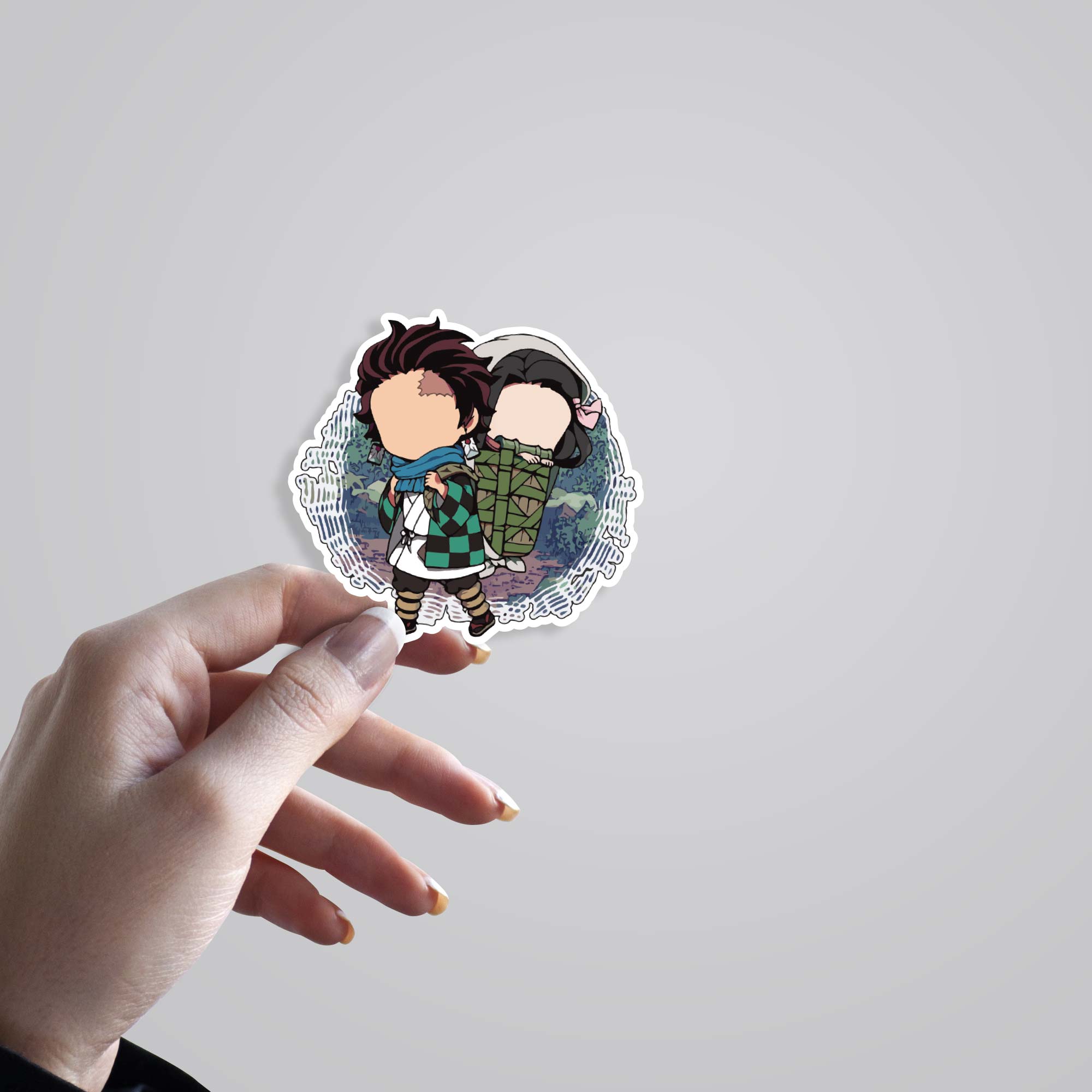 Tanjiro and Nezuko Anime Stickers