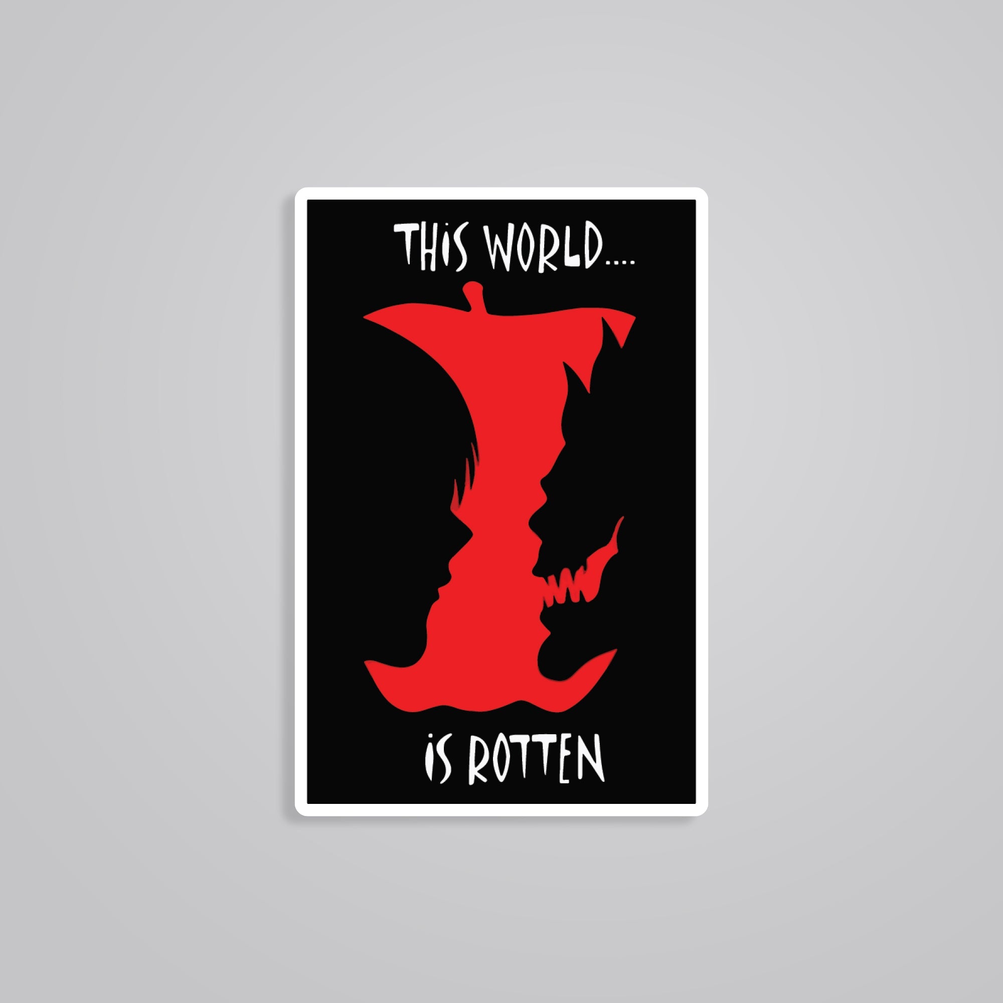 Fomo Store Stickers Anime This World Is Rotten Death Note