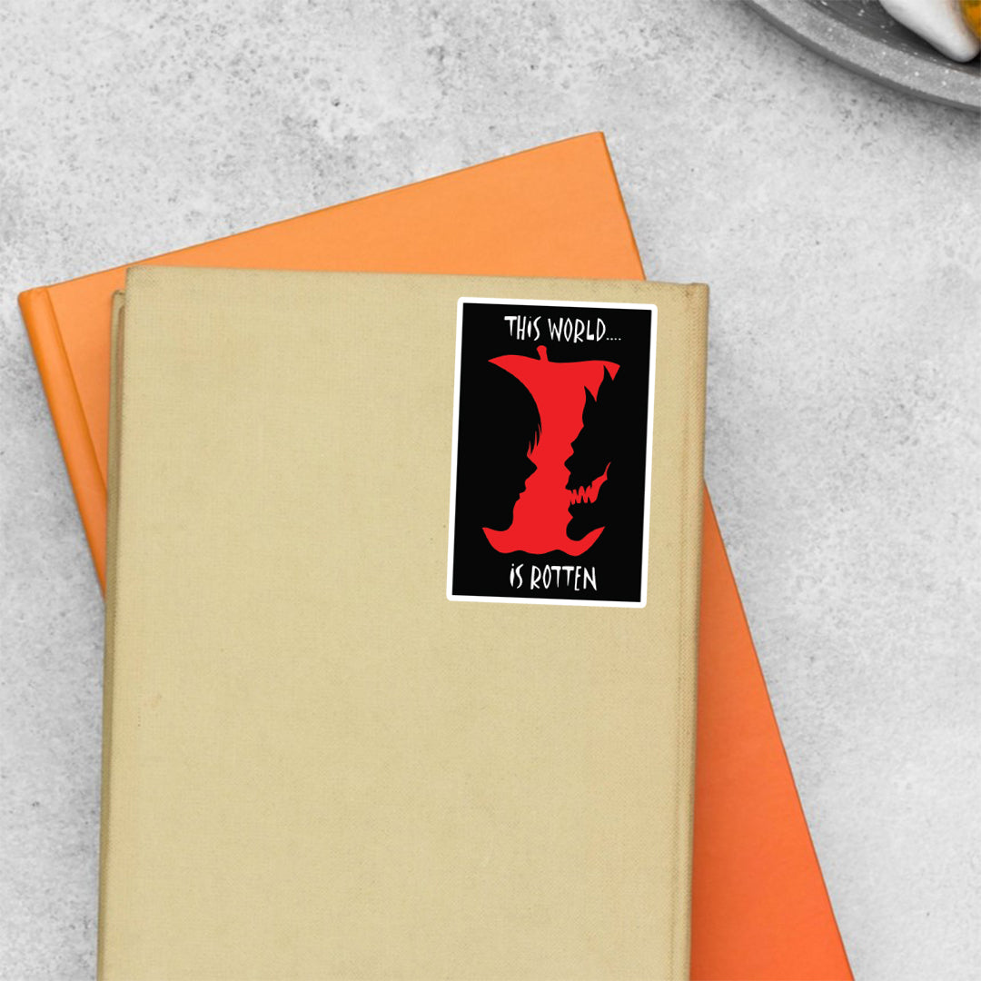 This World Is Rotten Death Note Anime Stickers