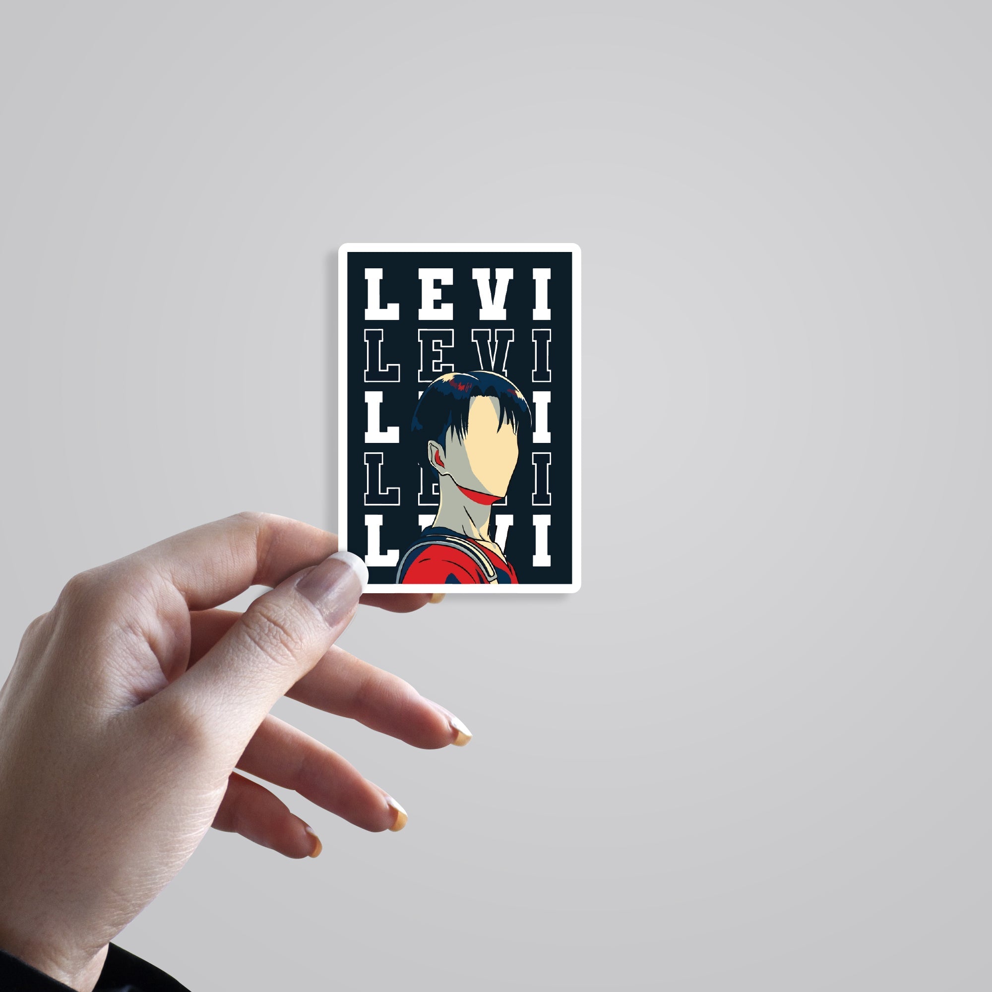 Titan Slayer Levi Anime Stickers