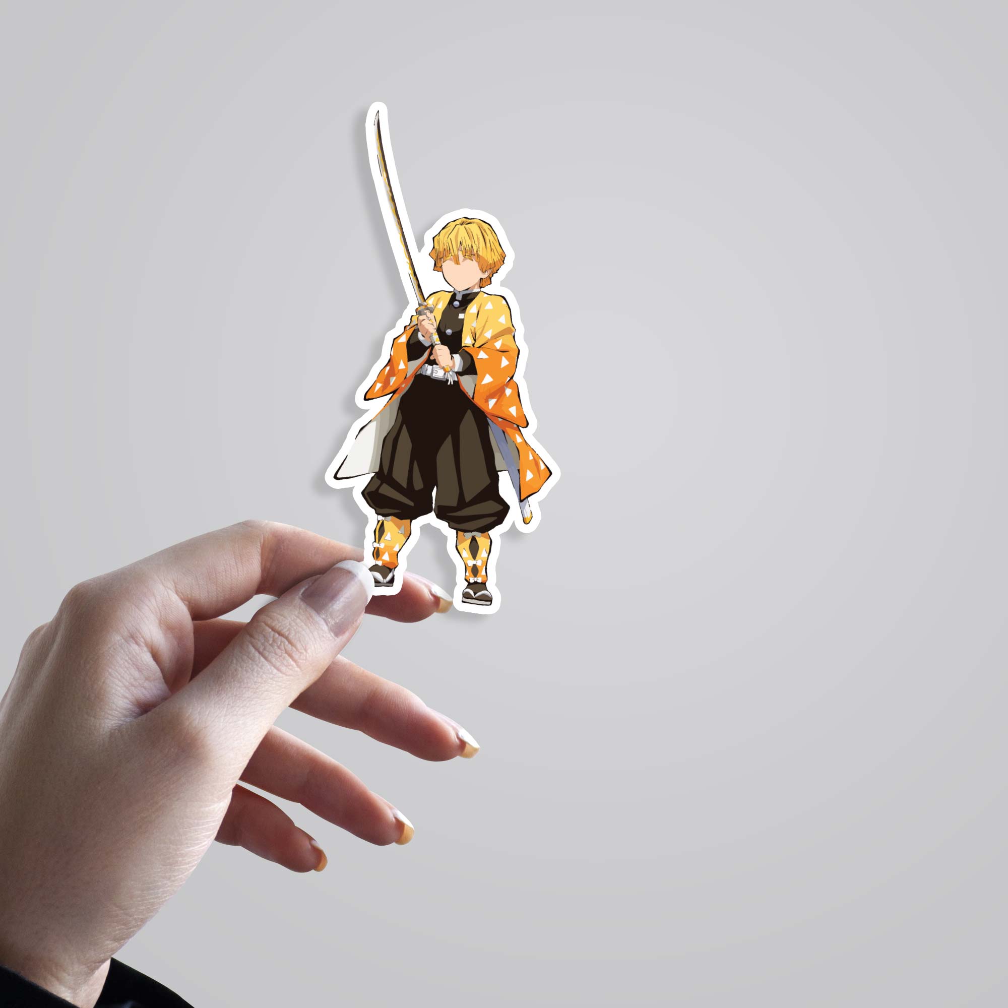 Zenitsu Agatsuma Minimalist Anime Stickers