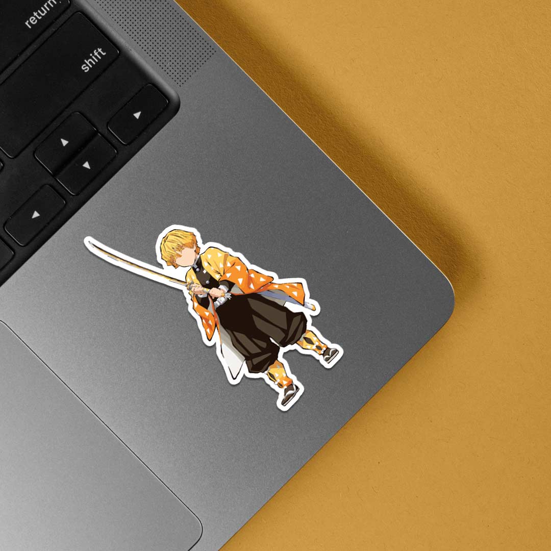 Zenitsu Agatsuma Minimalist Anime Stickers