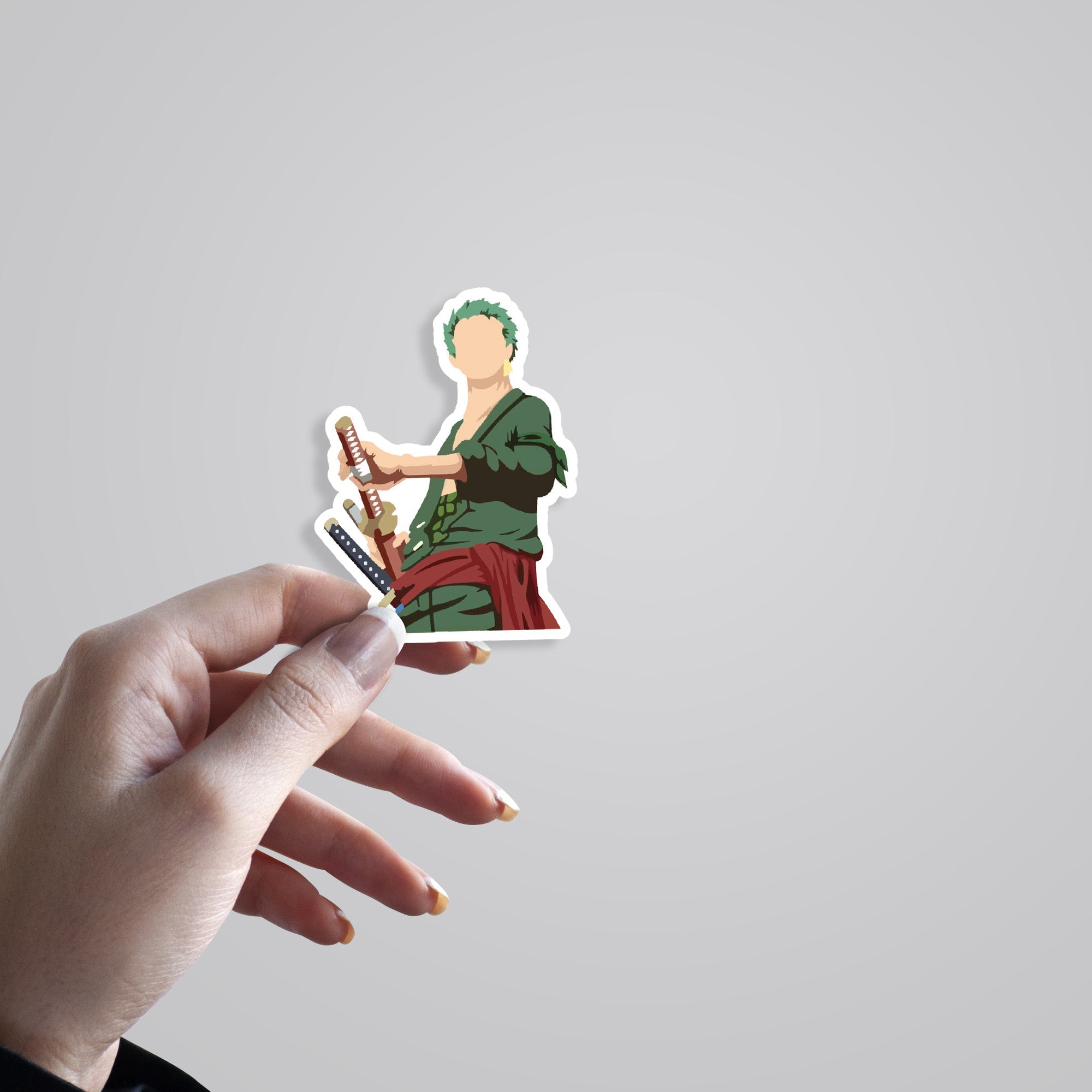 Zoro Minimalist Anime Stickers