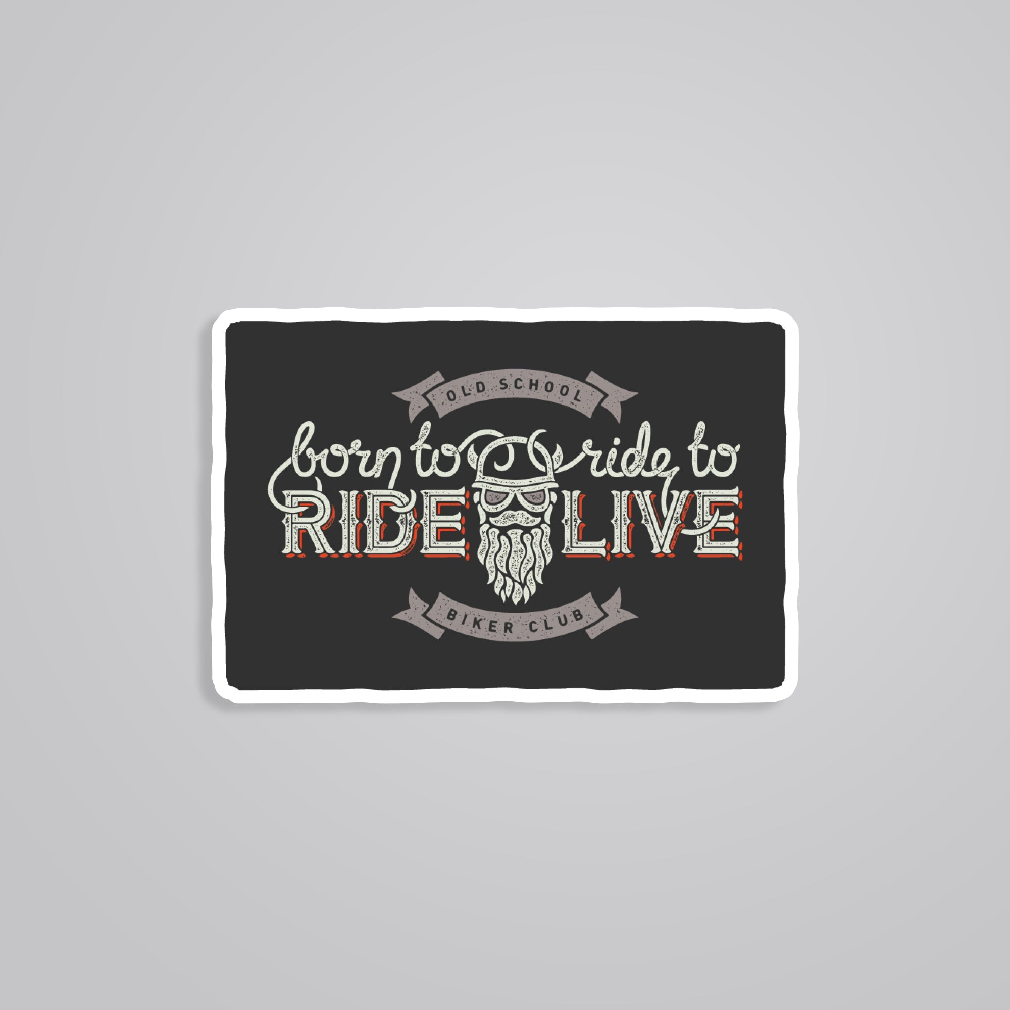 Fomo Store Stickers Cars & Bikes Born to Ride, Ride to Live