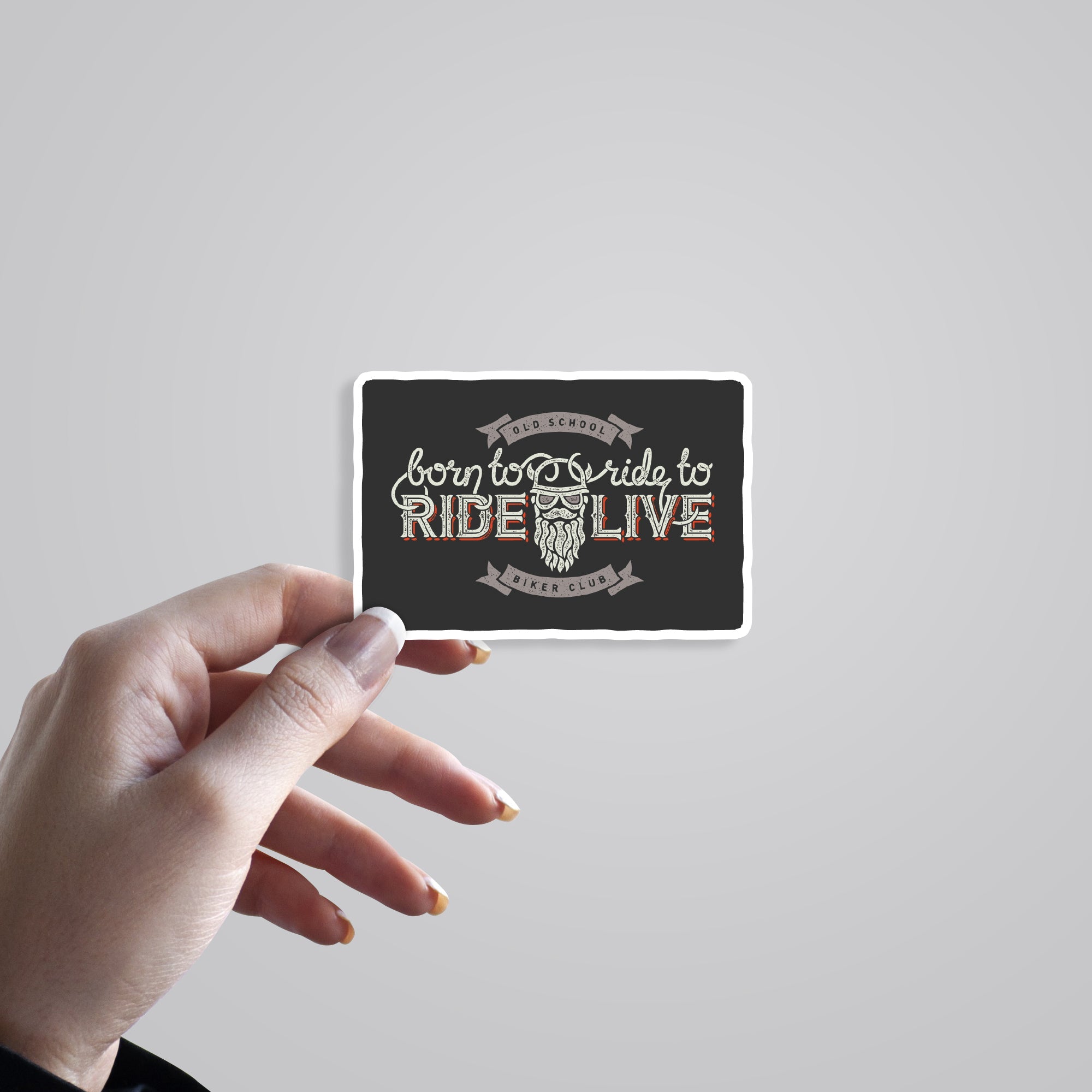 Born to Ride, Ride to Live Cars & Bikes Stickers