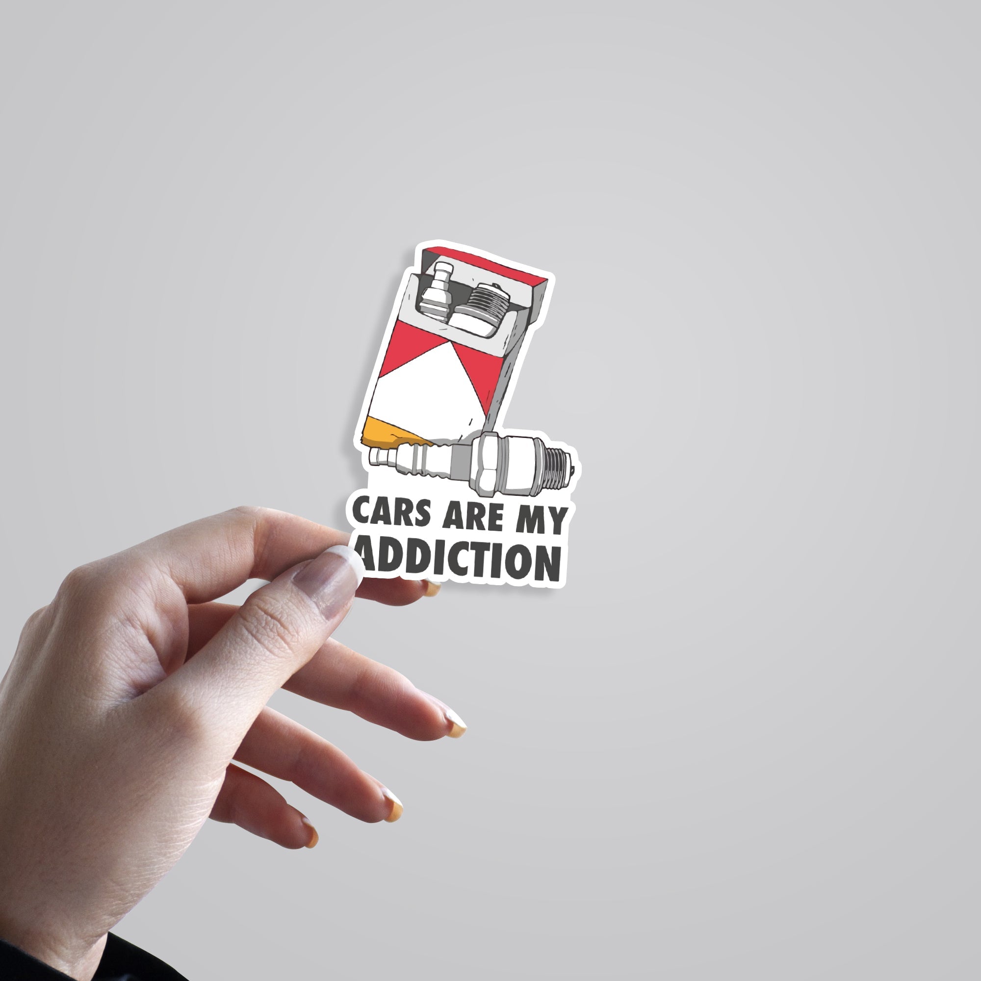 Cars Are My Addiction Cars & Bikes Stickers
