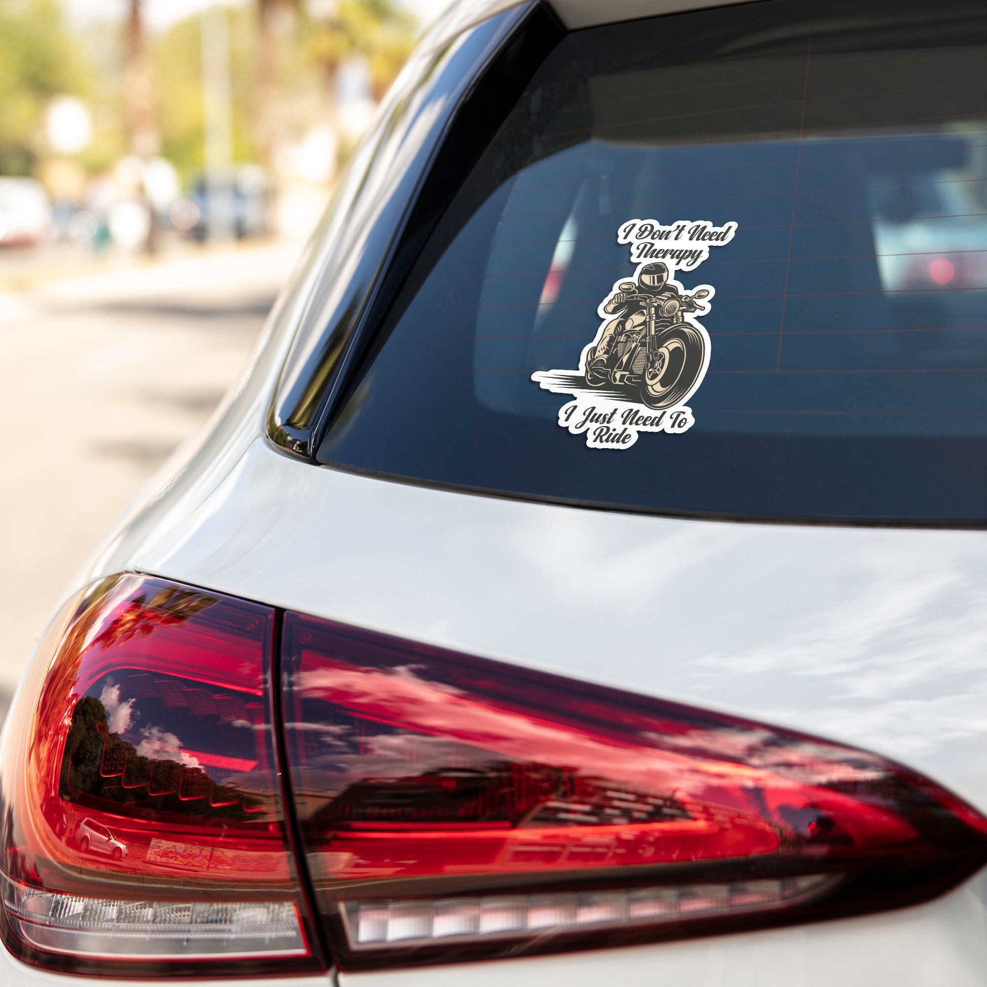 I Don't Need Therapy I Need To Ride Cars & Bikes Stickers
