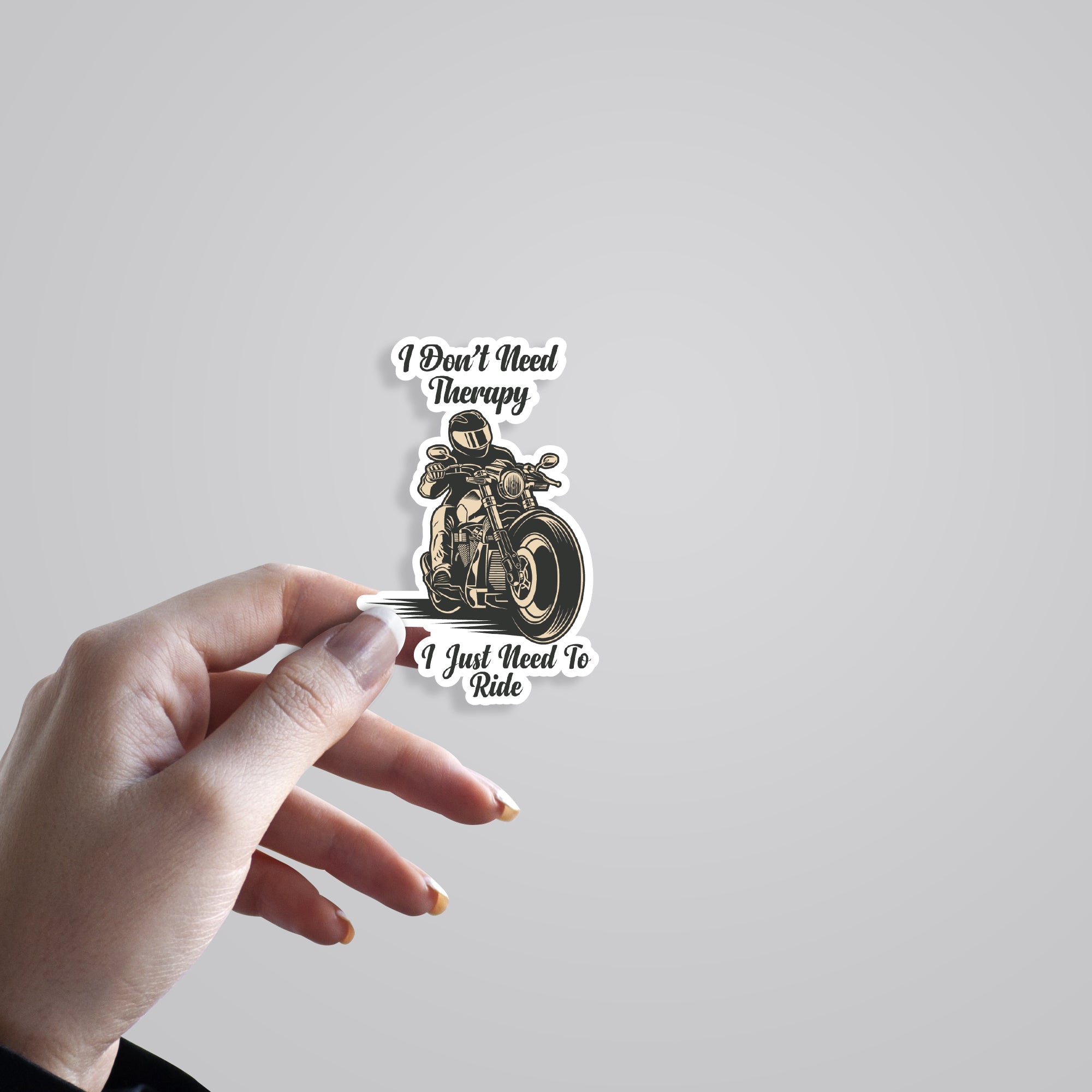 I Don't Need Therapy I Need To Ride Cars & Bikes Stickers