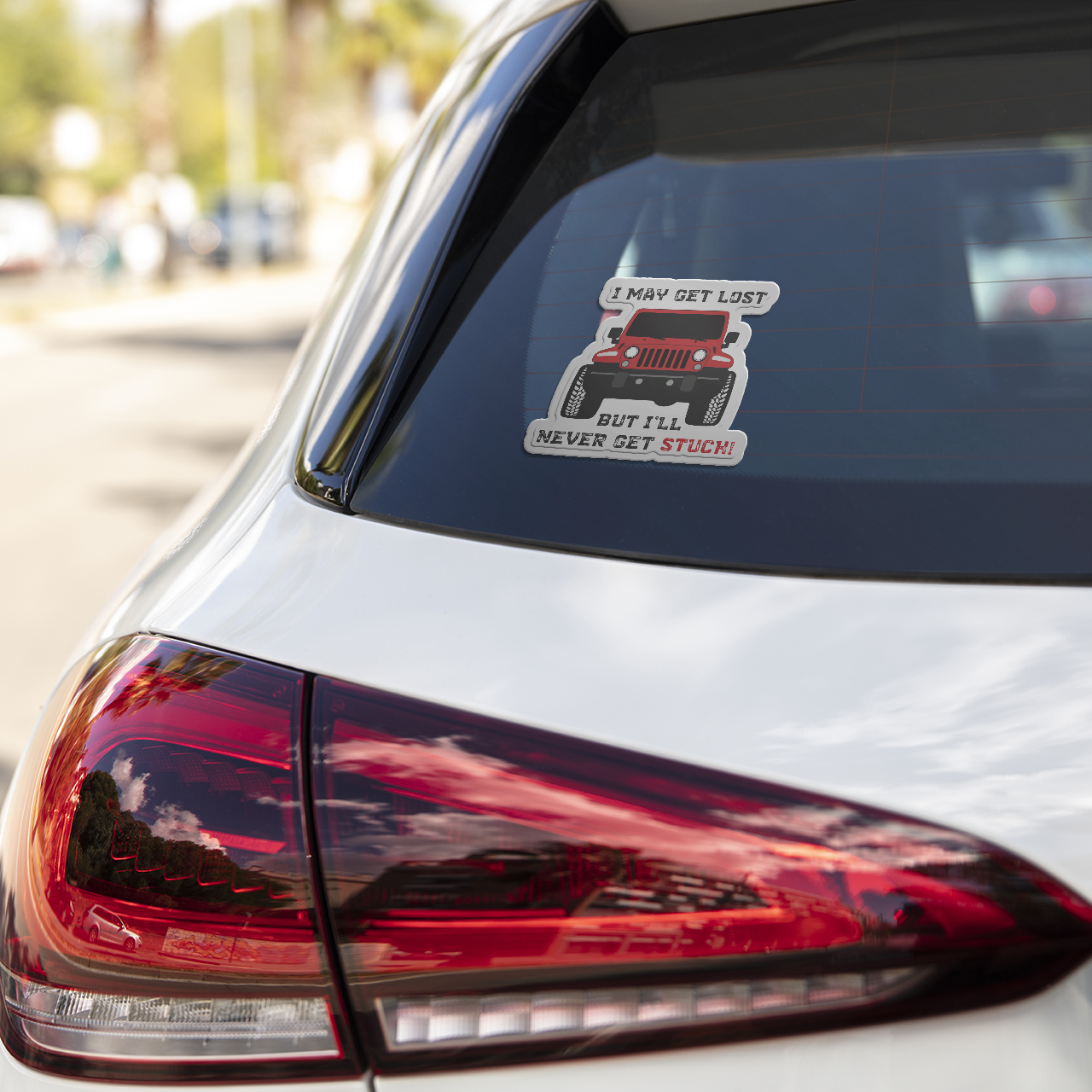 I may get Lost but I'll never get Stuck Cars & Bikes Stickers