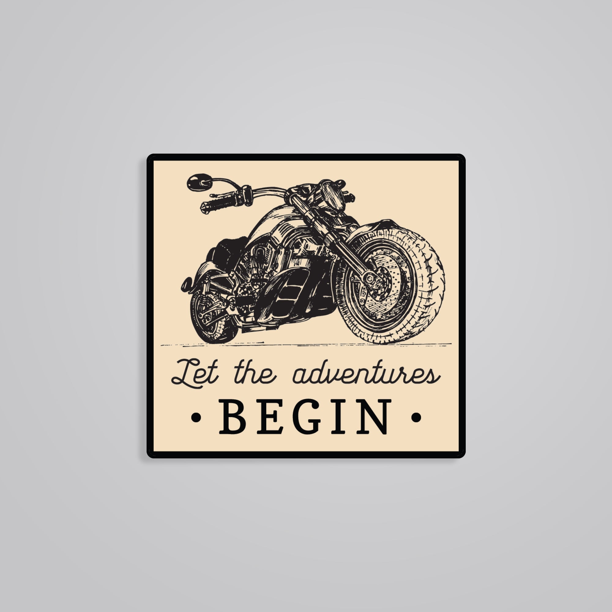 Fomo Store Stickers Cars & Bikes Let The Adventures Begin
