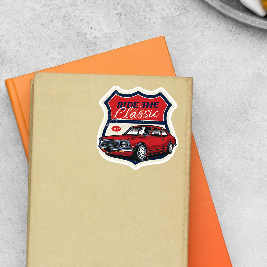 Ride The Classic Cars & Bikes Stickers