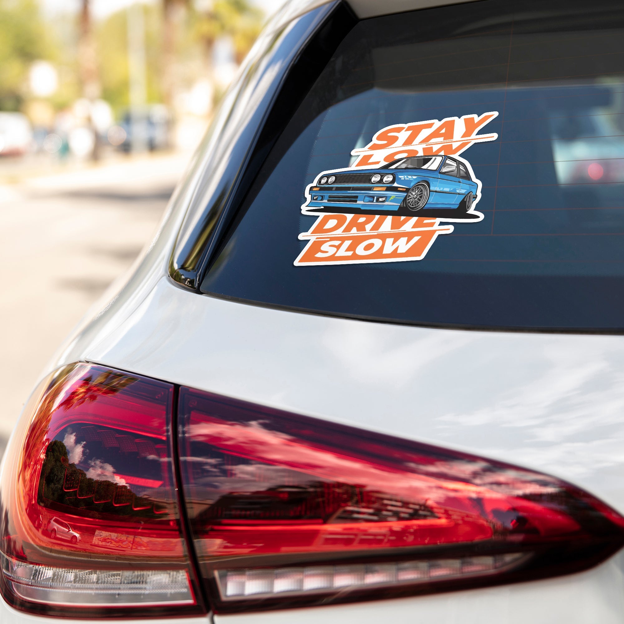 Stay Low Drive Slow Cars & Bikes Stickers