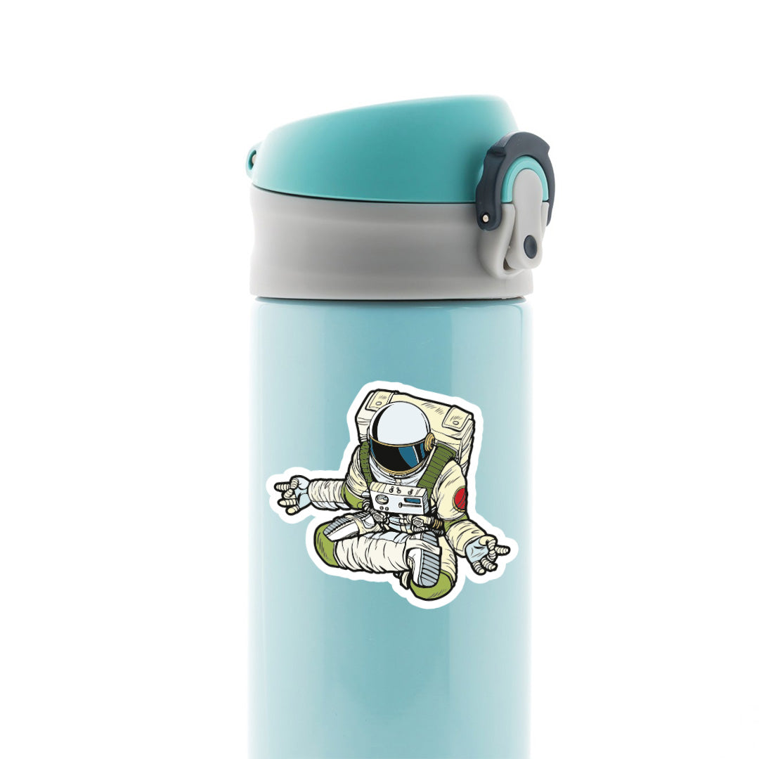 Astronaut Meditating Casual Stickers