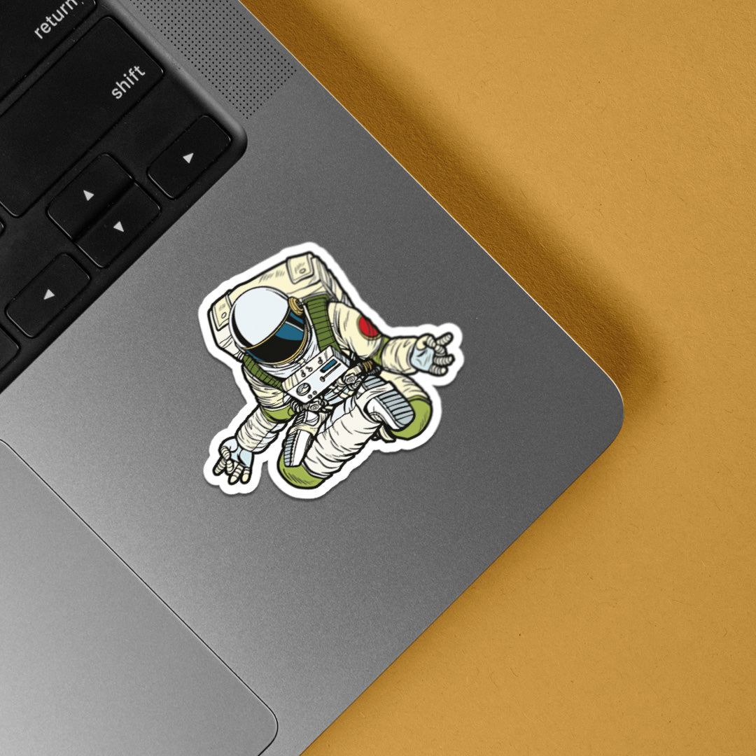 Astronaut Meditating Casual Stickers