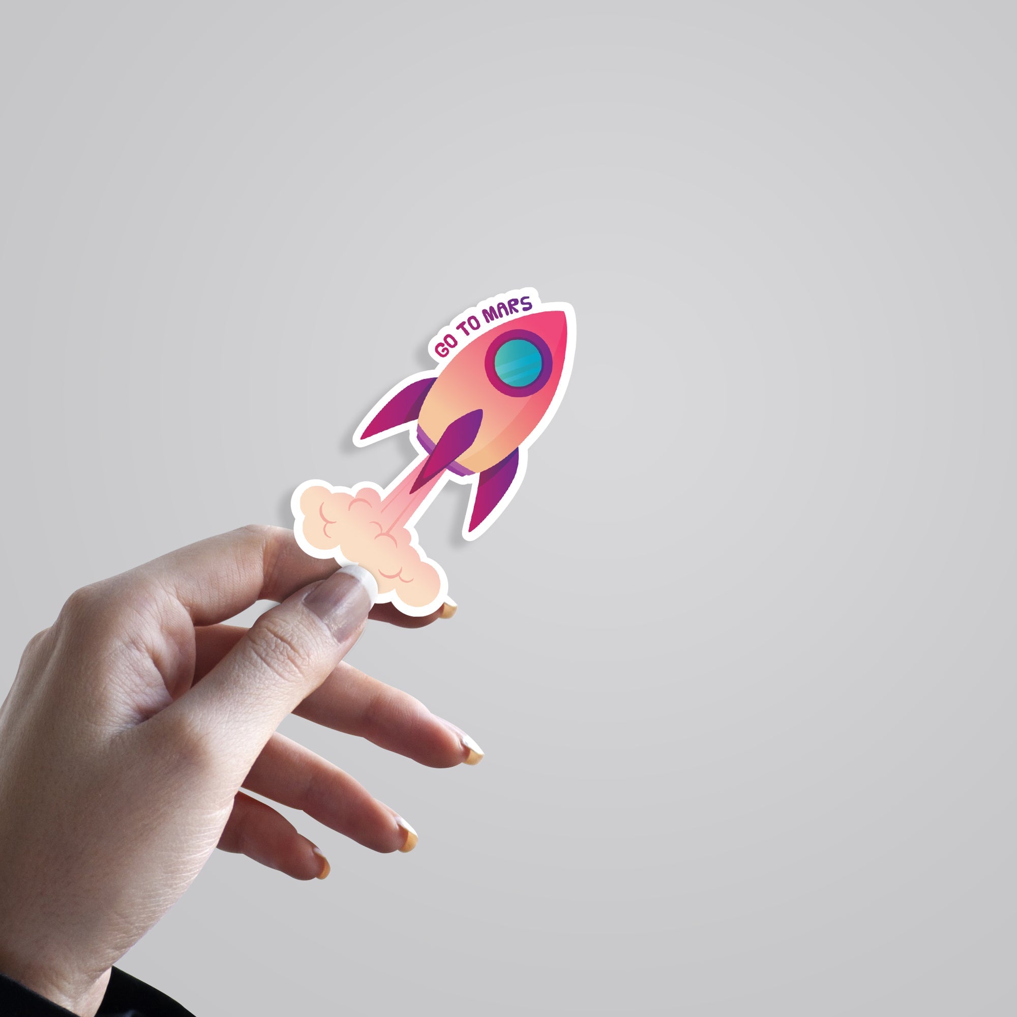 Go To Mars Casual Stickers