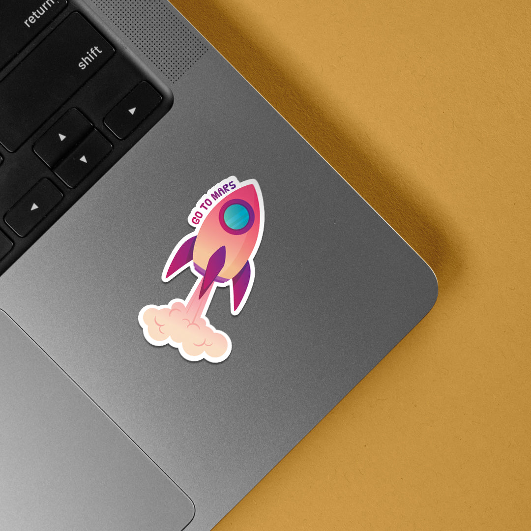 Go To Mars Casual Stickers